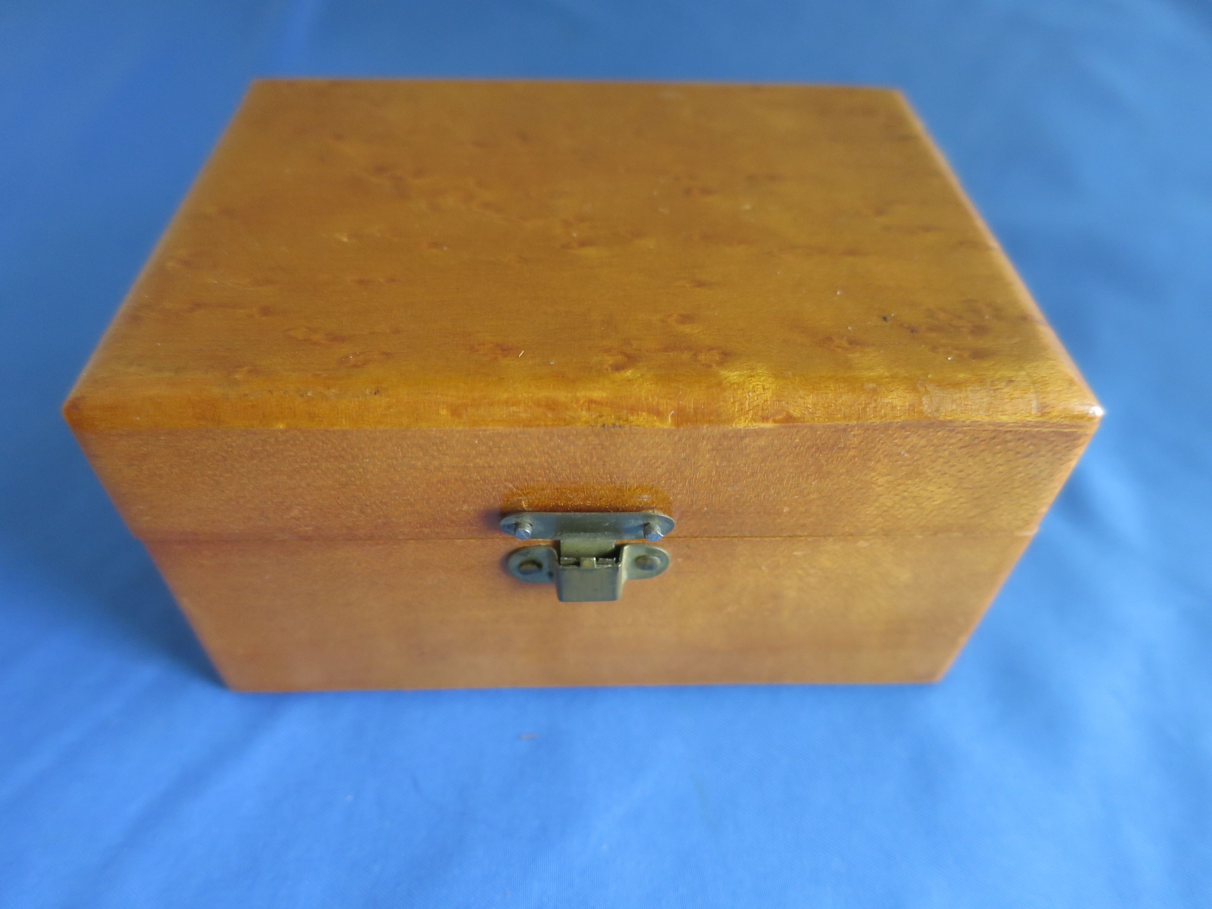 Victorian Clarks Spool Cotton Maple Wooden Box 1880s