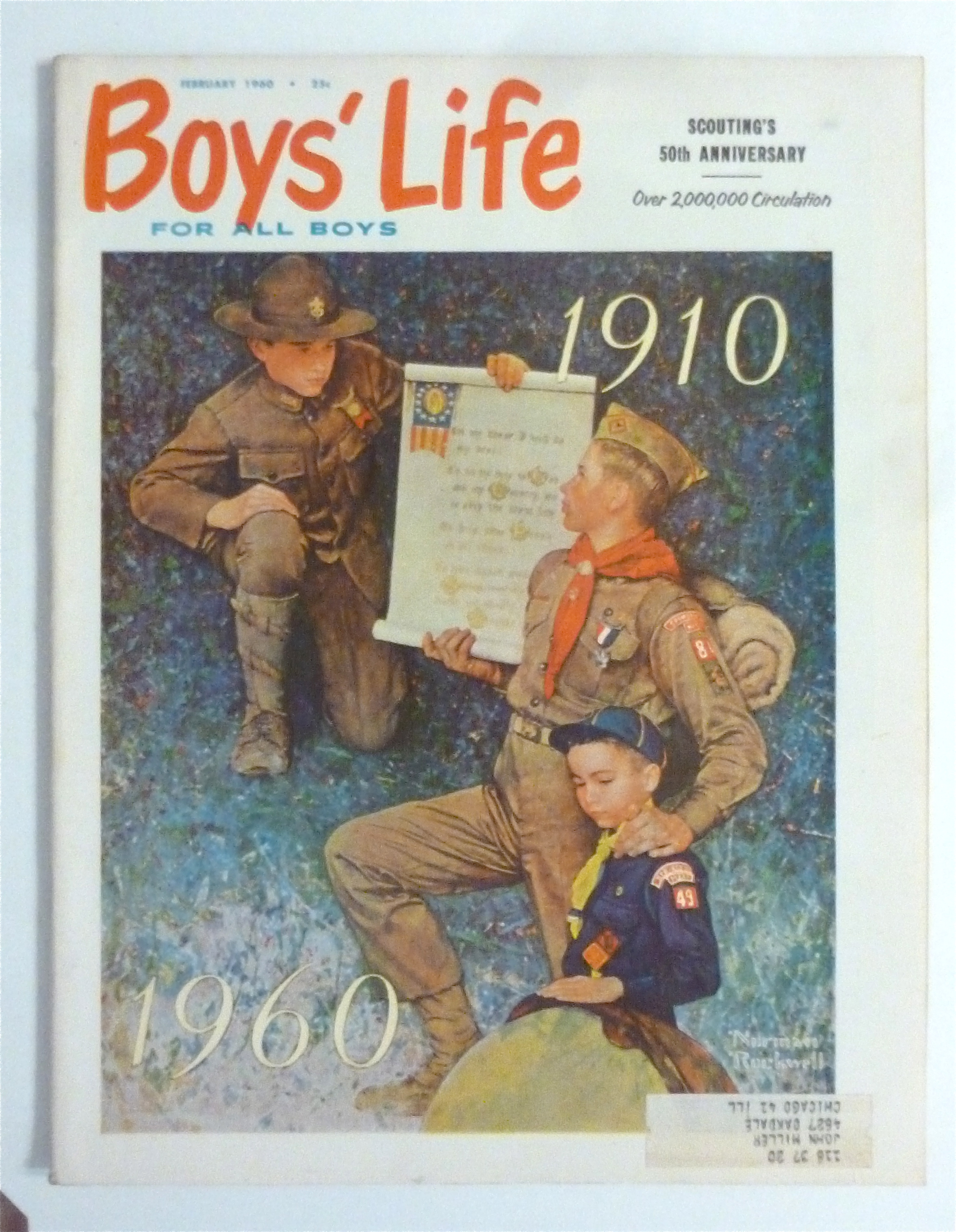 Boys Life Magazine February 1960 Rockwell Cover