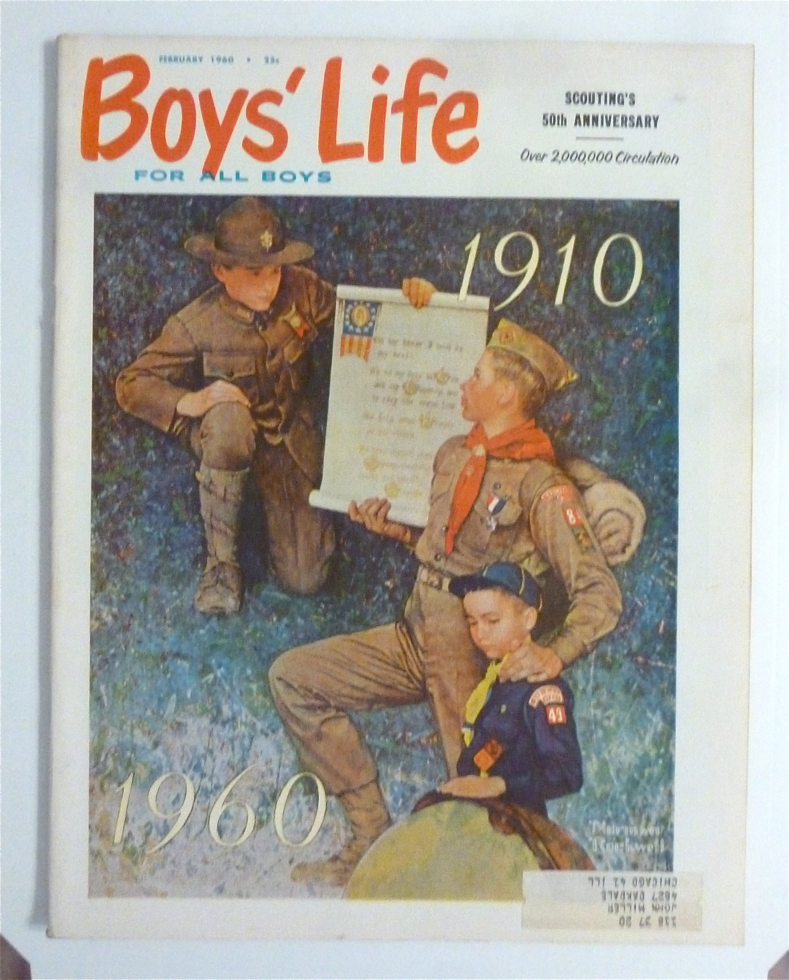 Boys Life Magazine February 1960 Rockwell Cover
