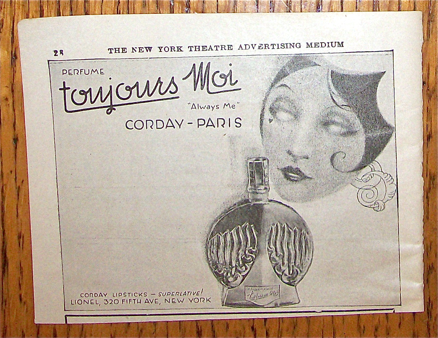 1926 Corday-Paris with Toujours Moi & Woman