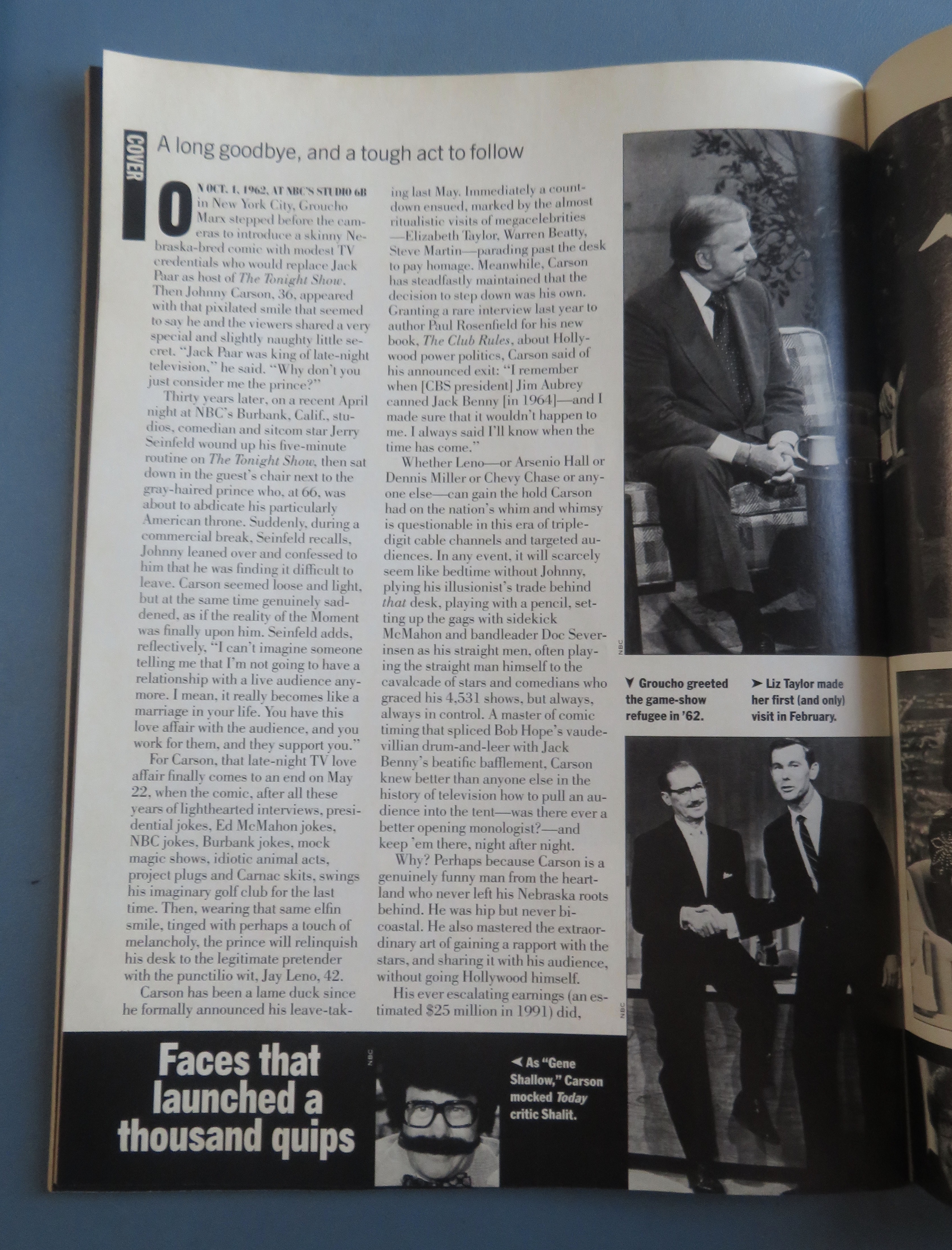 People Weekly Magazine May 25, 1992 Johnny Carson
