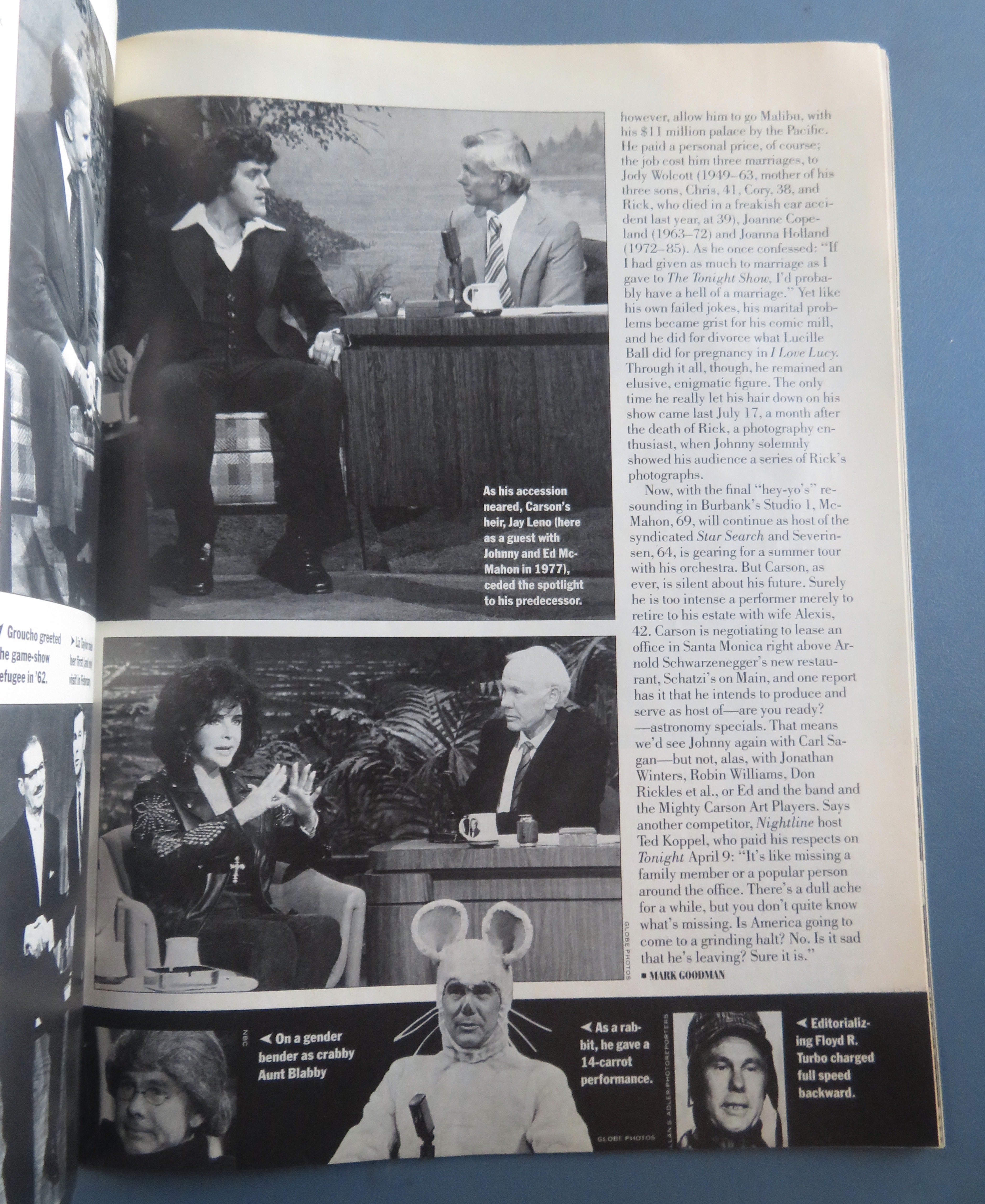 People Weekly Magazine May 25, 1992 Johnny Carson