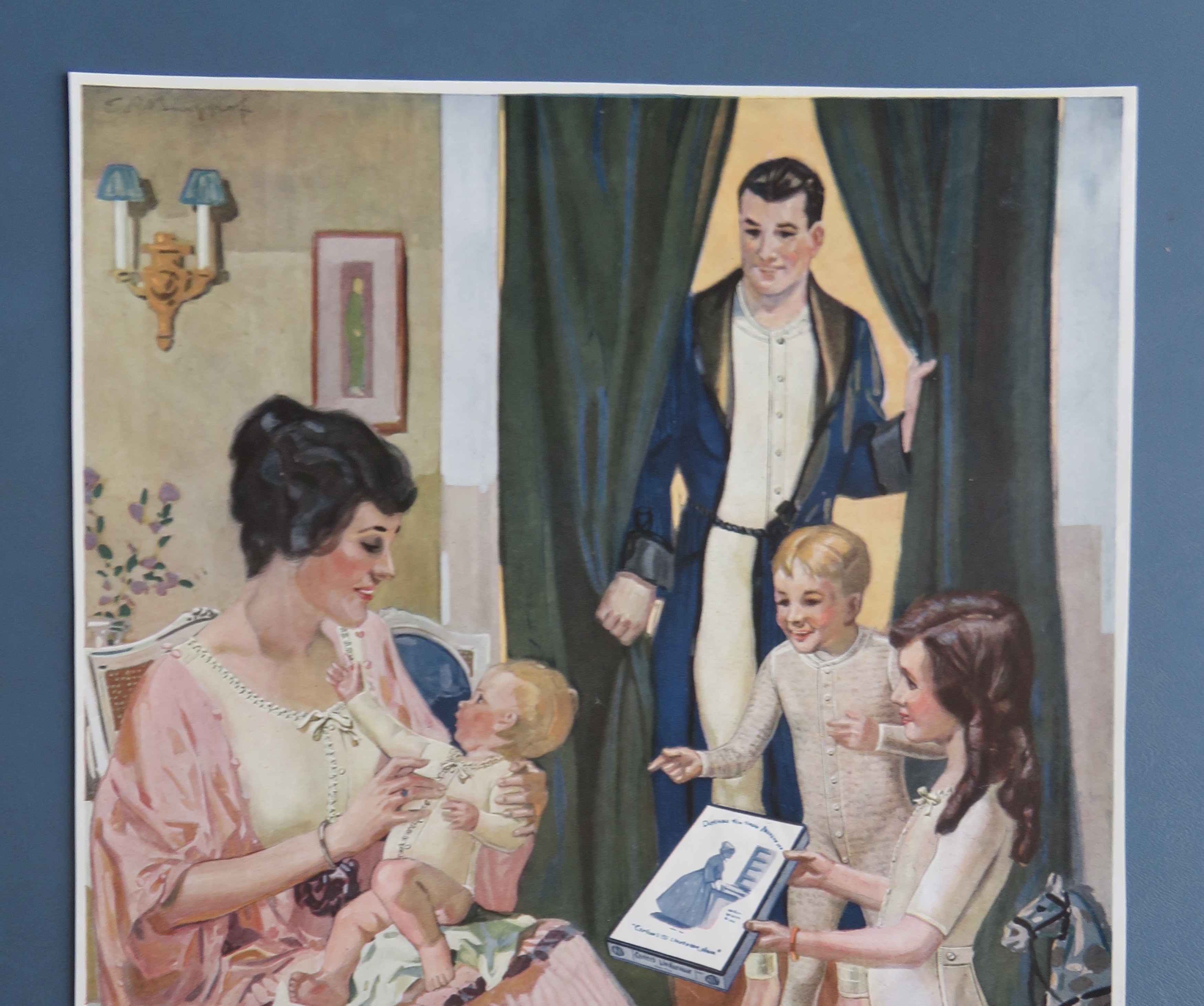 1917 Carter's Knit Underwear with the Whole Family