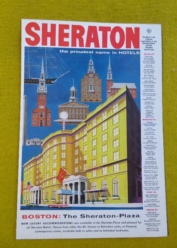 1957 Sheraton Hotel with the Sheraton Hotel