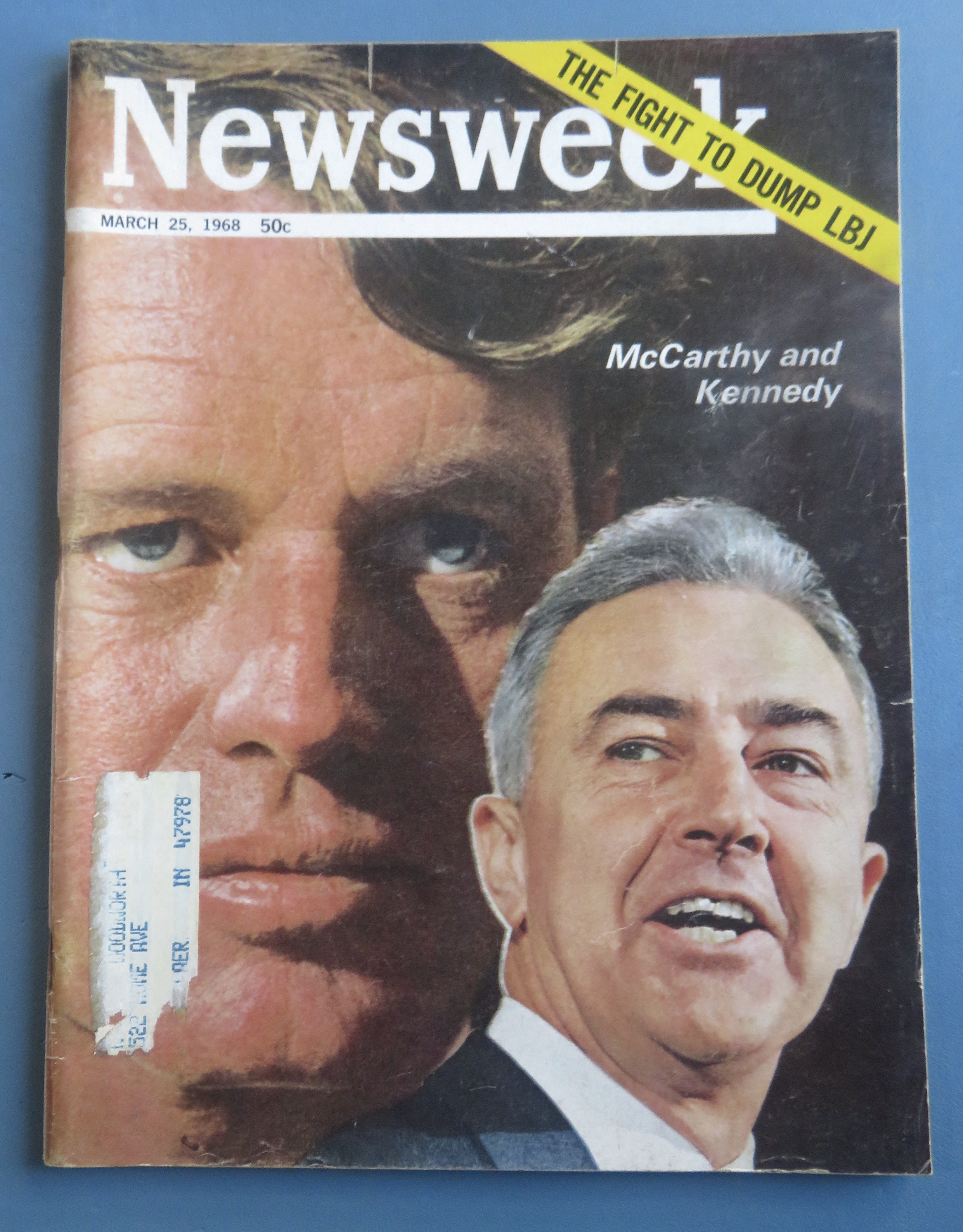 Newsweek Magazine-March 25, 1968-McCarthy & Kennedy