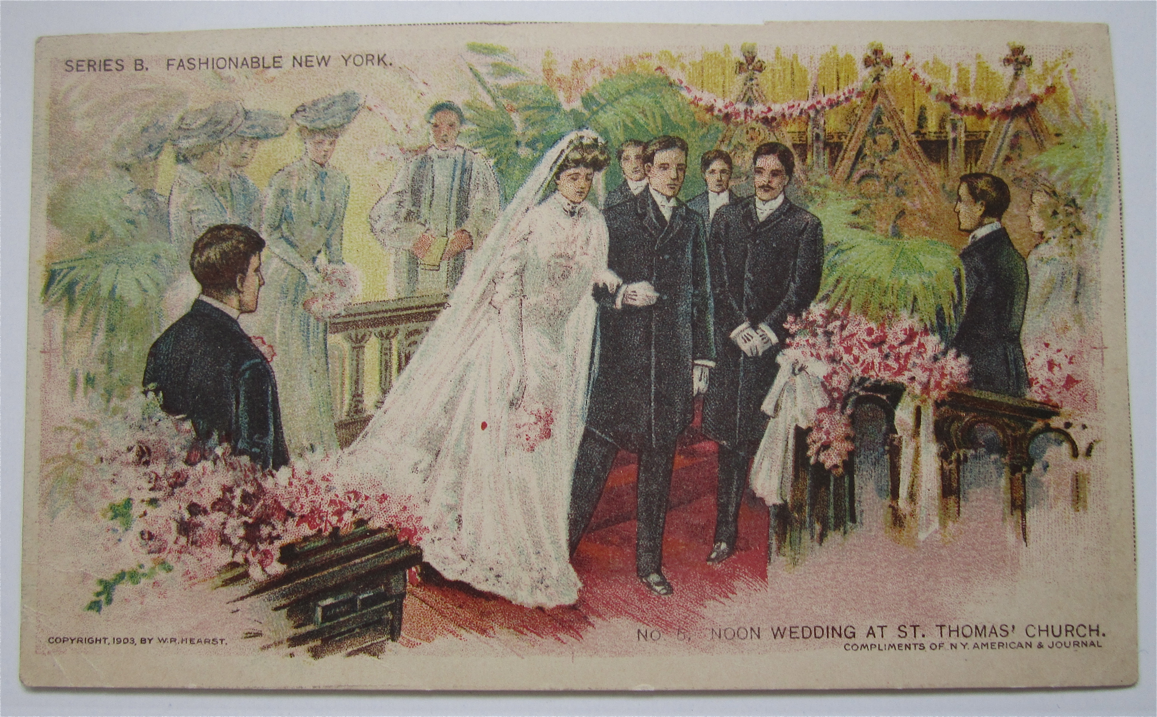 Noon Wedding At Saint Thomas Church Postcard