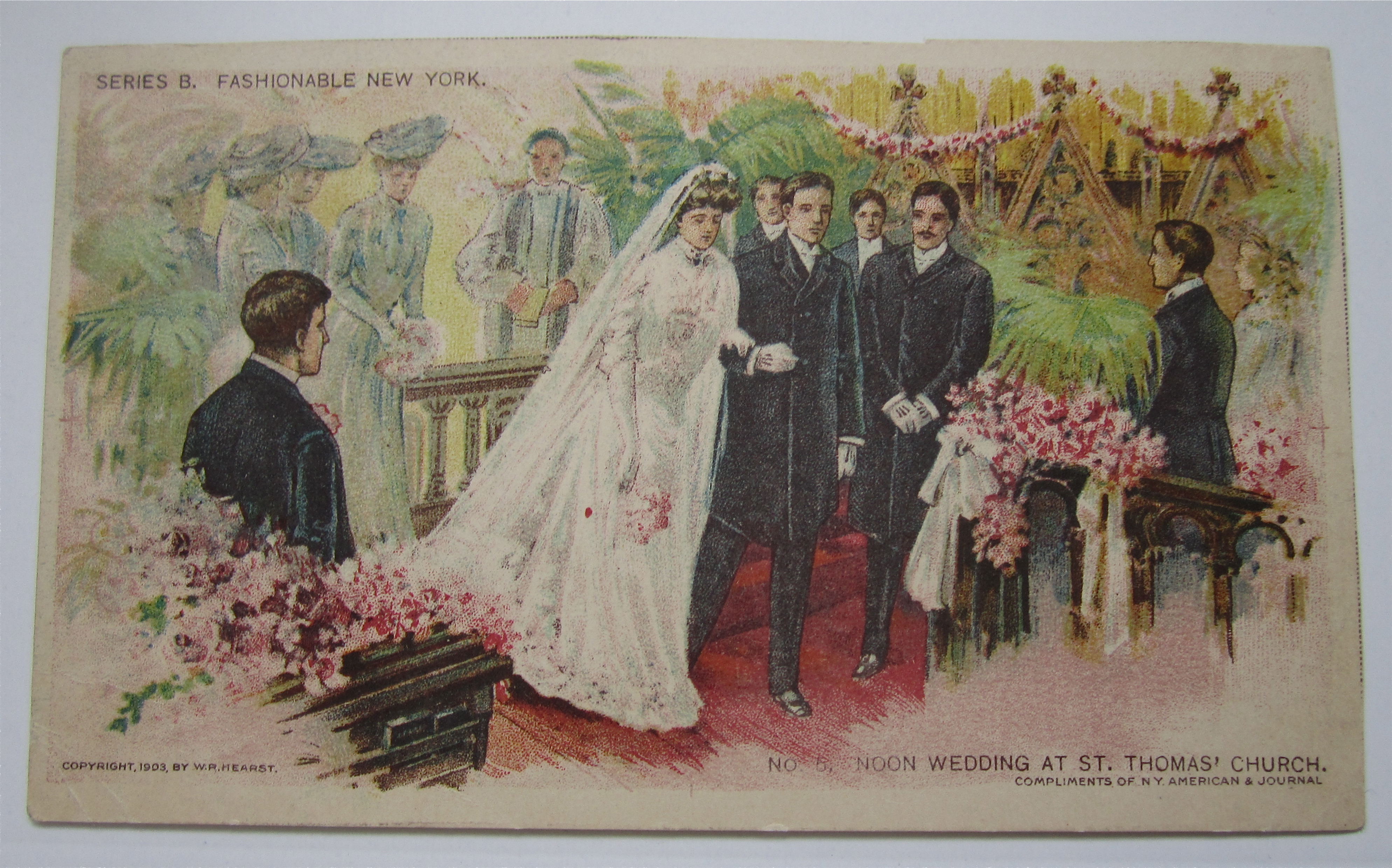 Noon Wedding At Saint Thomas Church Postcard