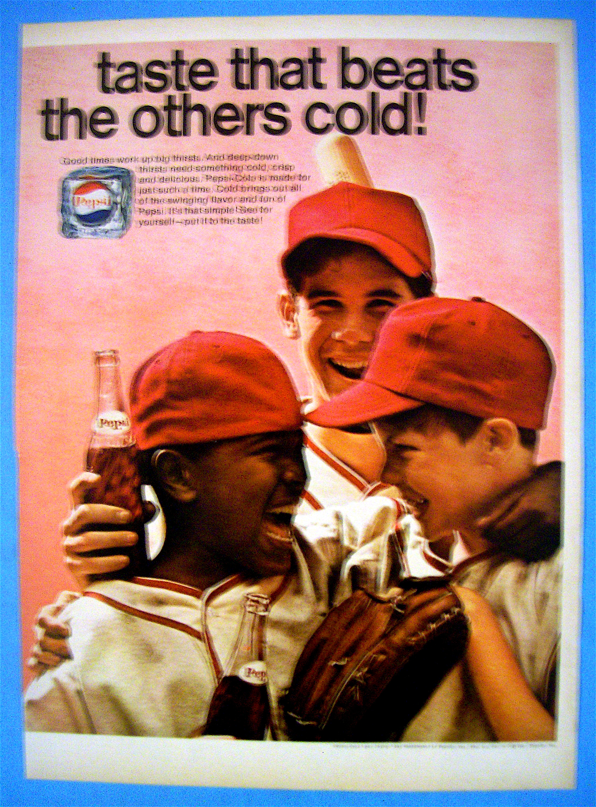 1968 Pepsi Cola (Pepsi) With Boys Smiling
