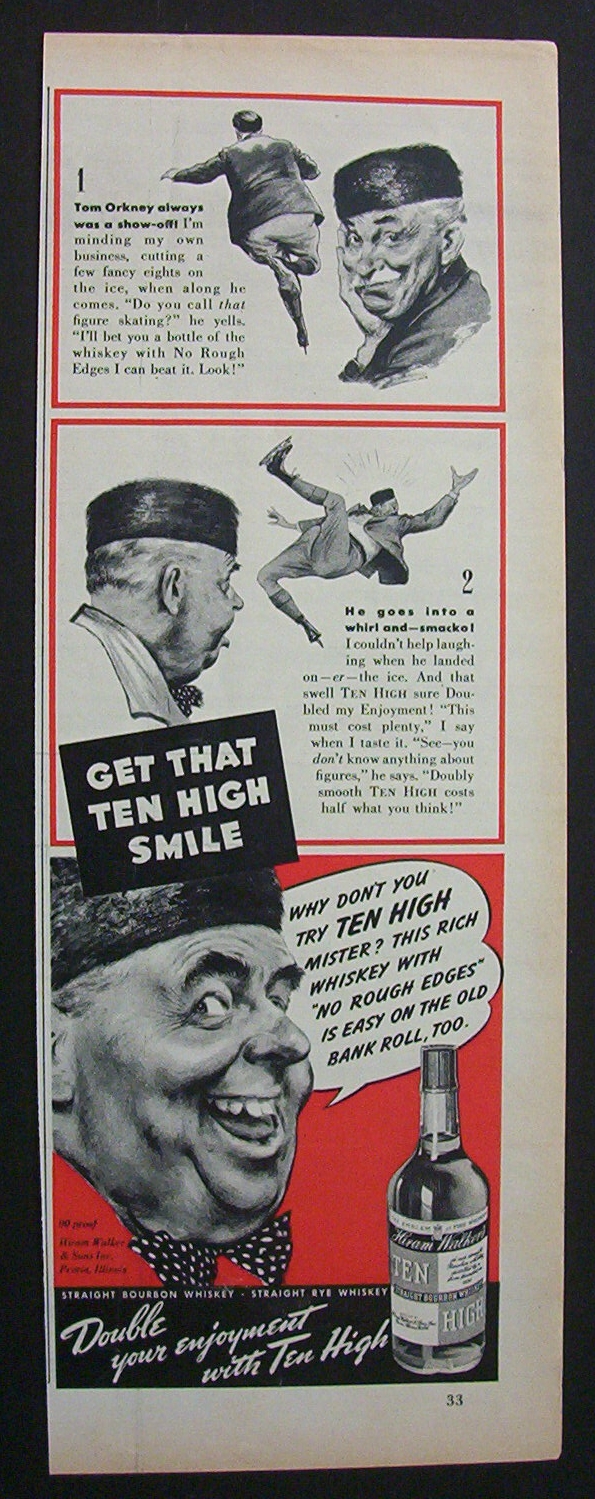 1940 Ten High Whiskey