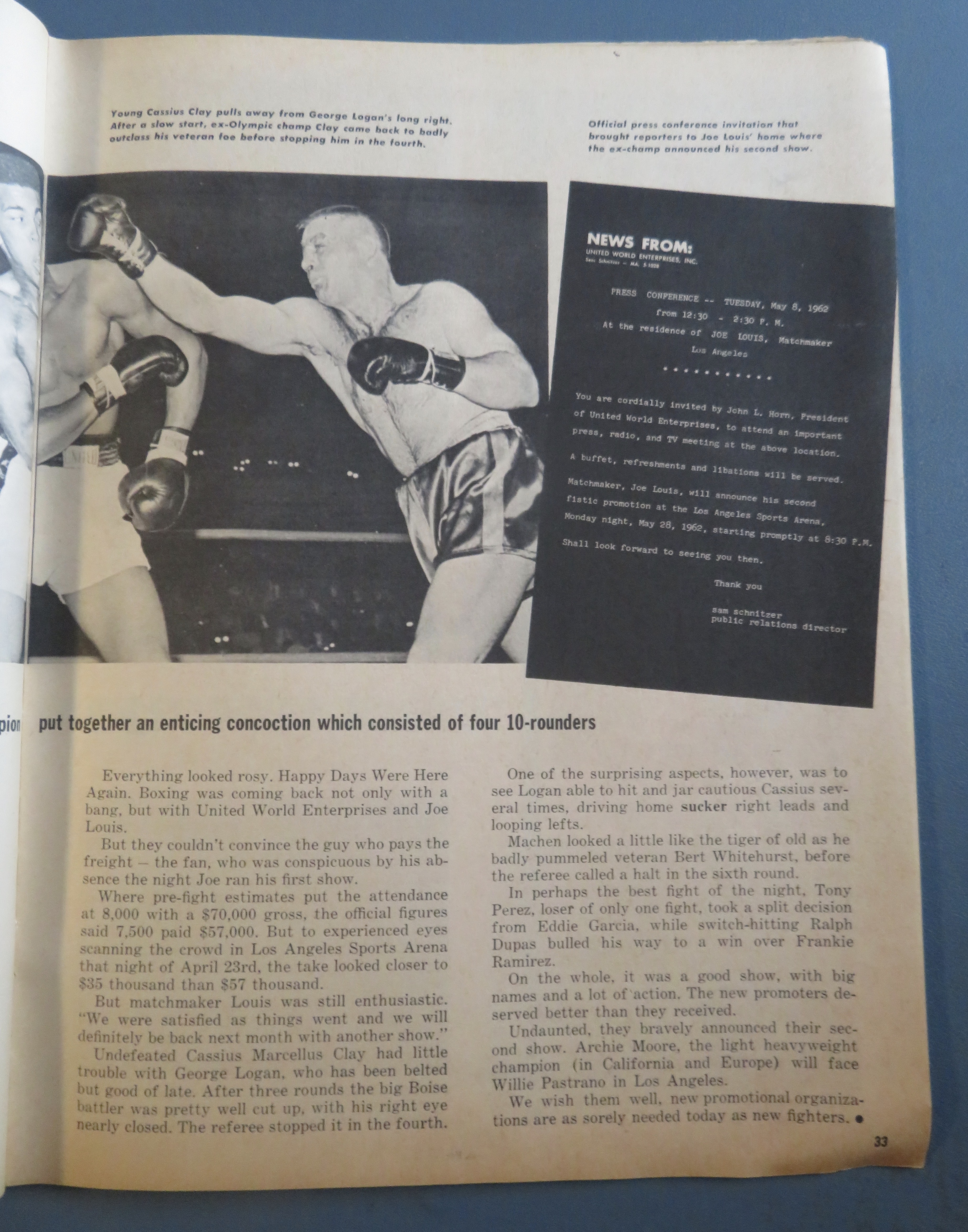 Boxing Illustrated Wrestling Magazine August 1962