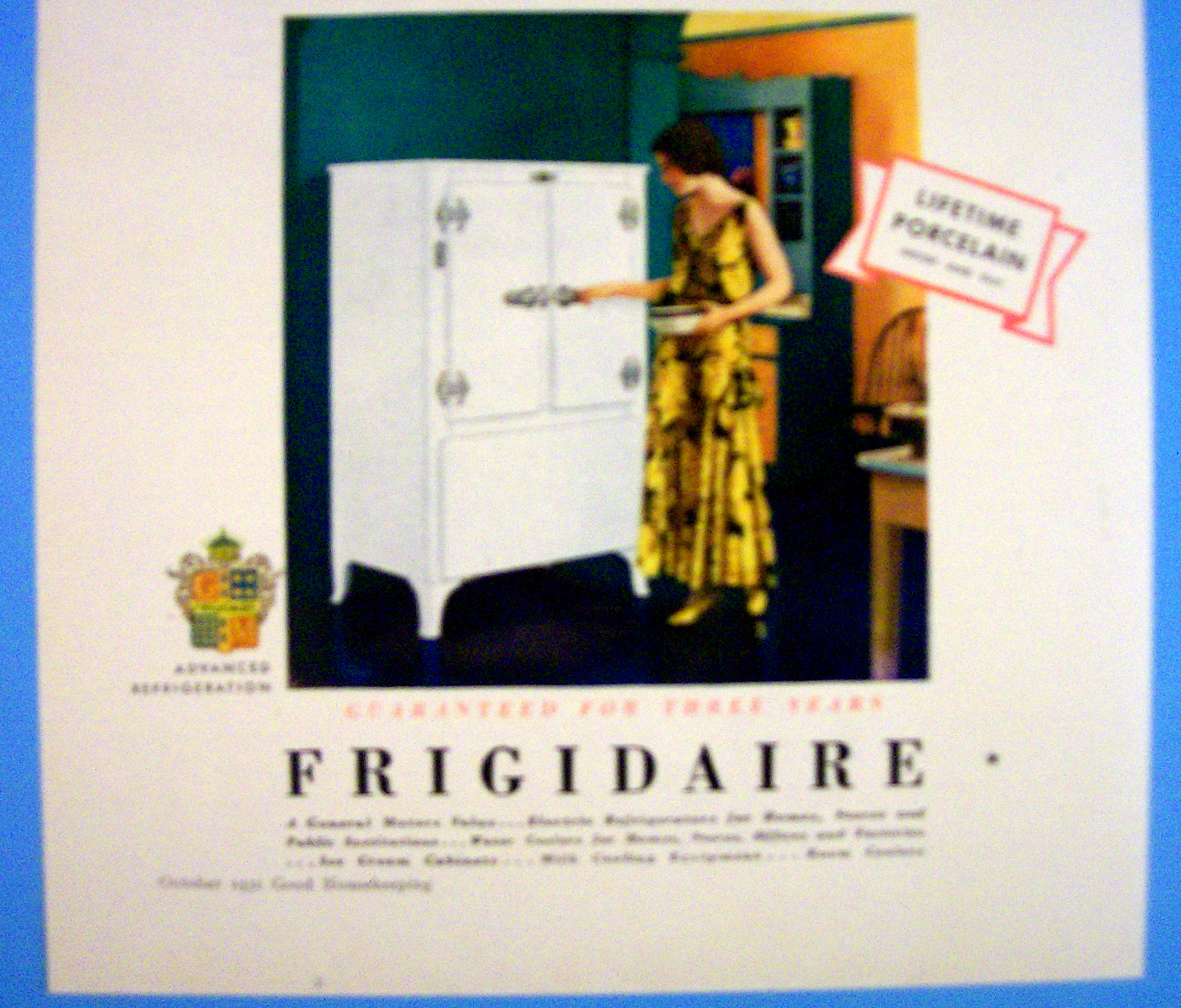 1931 Frigidaire with Woman Opening
