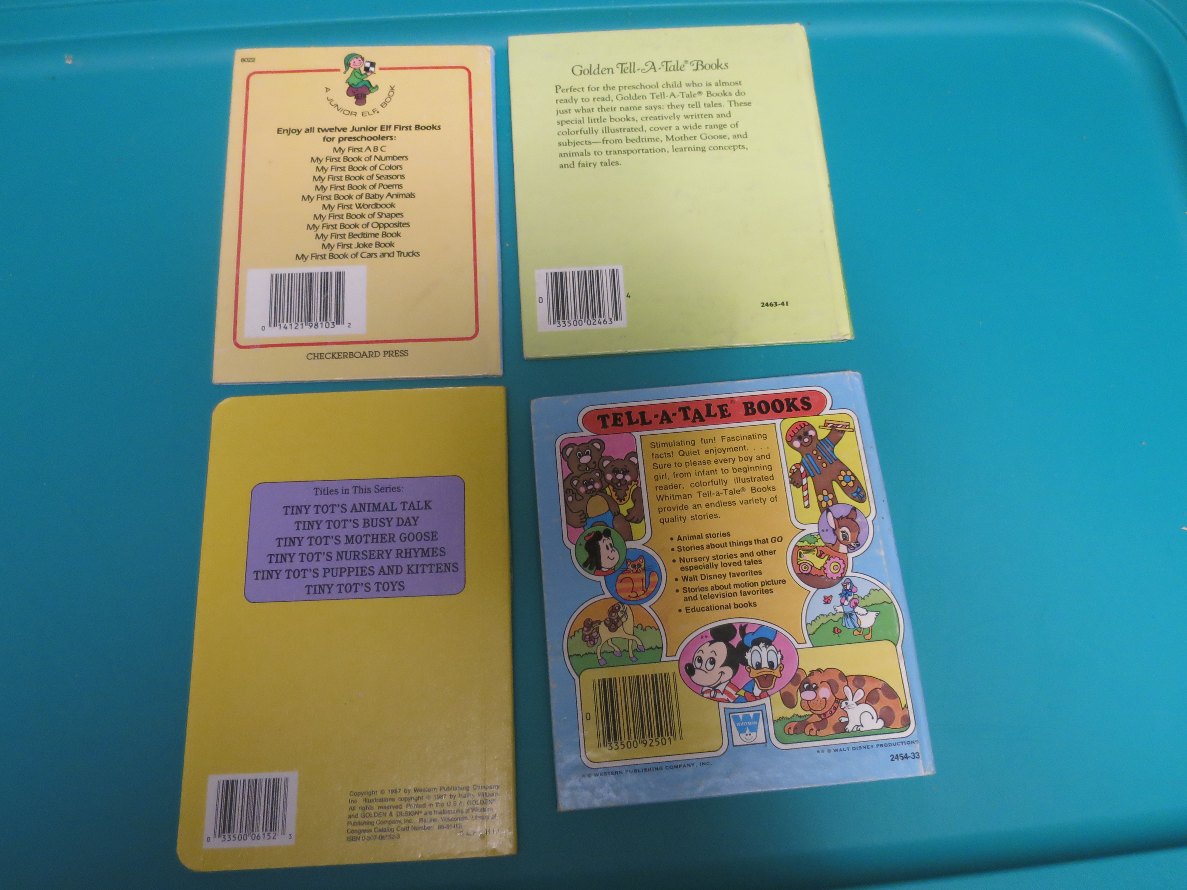 Children's Books, Earlier Lot Of 4