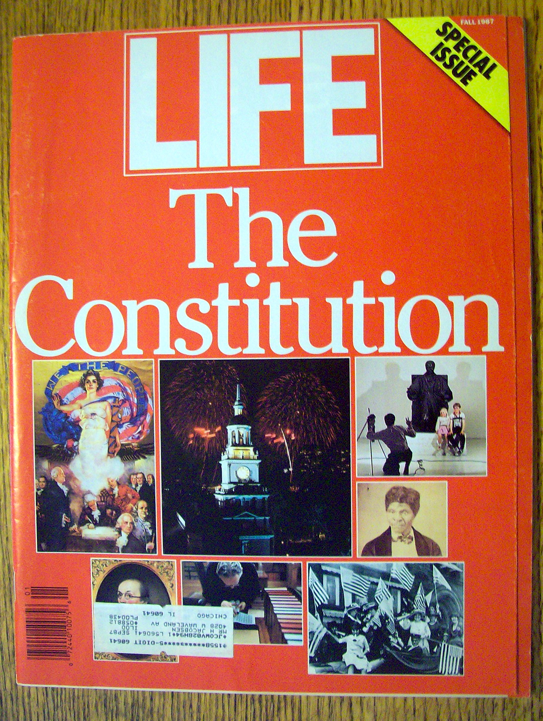 Life Magazine Fall 1987 The Constitution