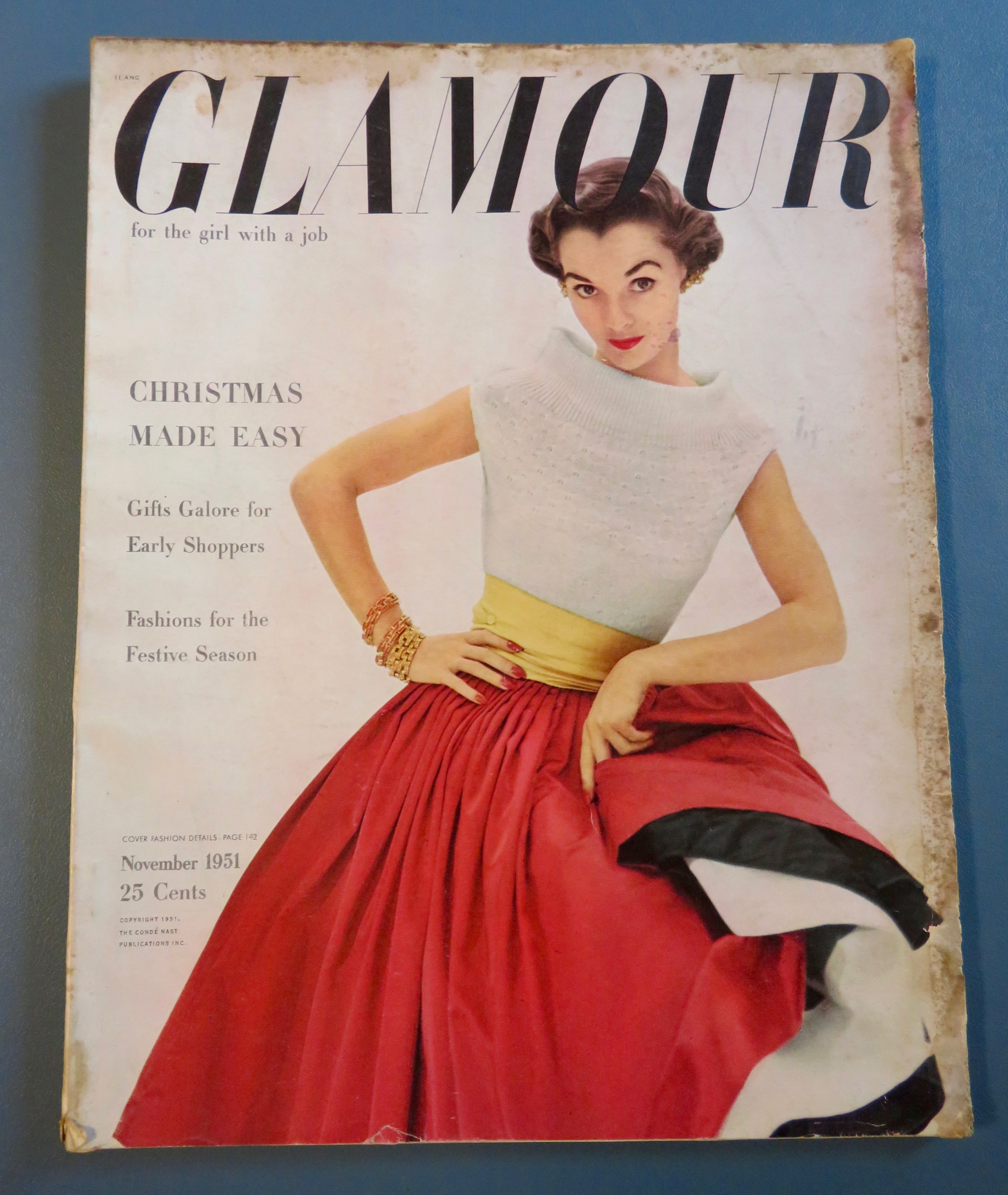 Glamour Magazine November 1951 Christmas Made Easy