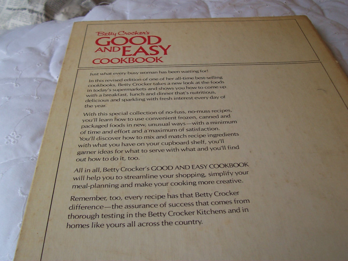 Betty Crockers Good and Easy Cookbook 1972