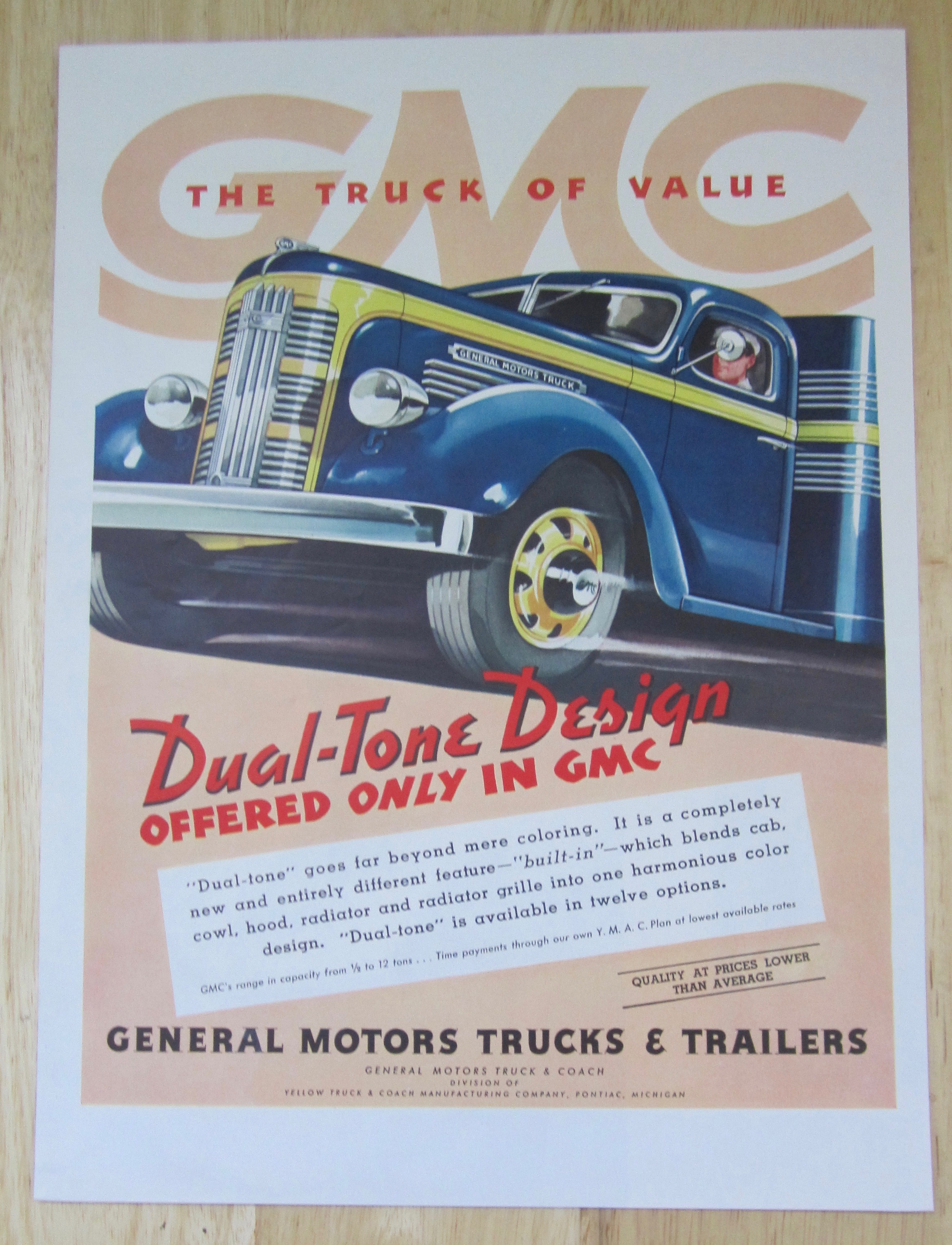 1937 General Motors Trucks with Dual Tone Design