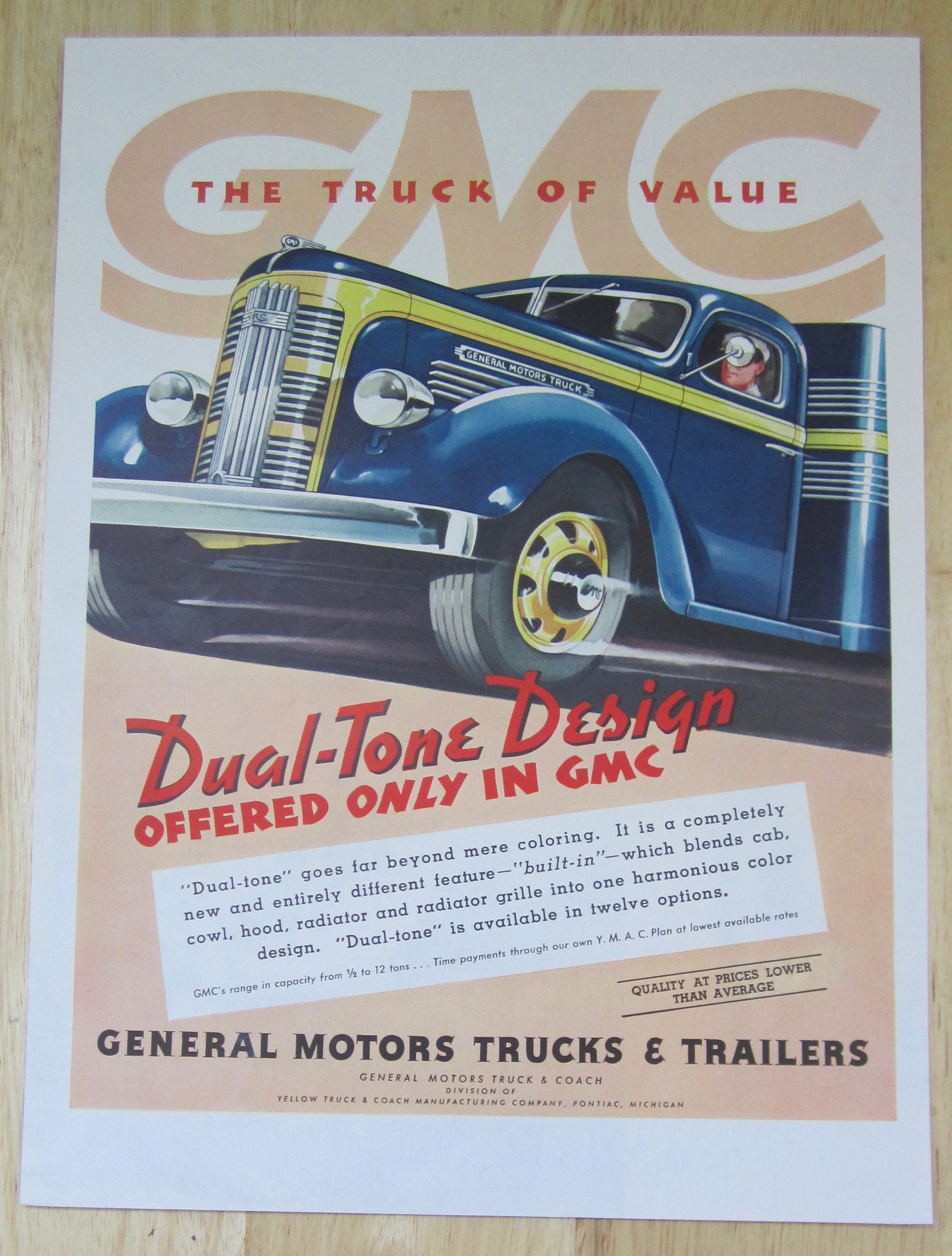 1937 General Motors Trucks with Dual Tone Design