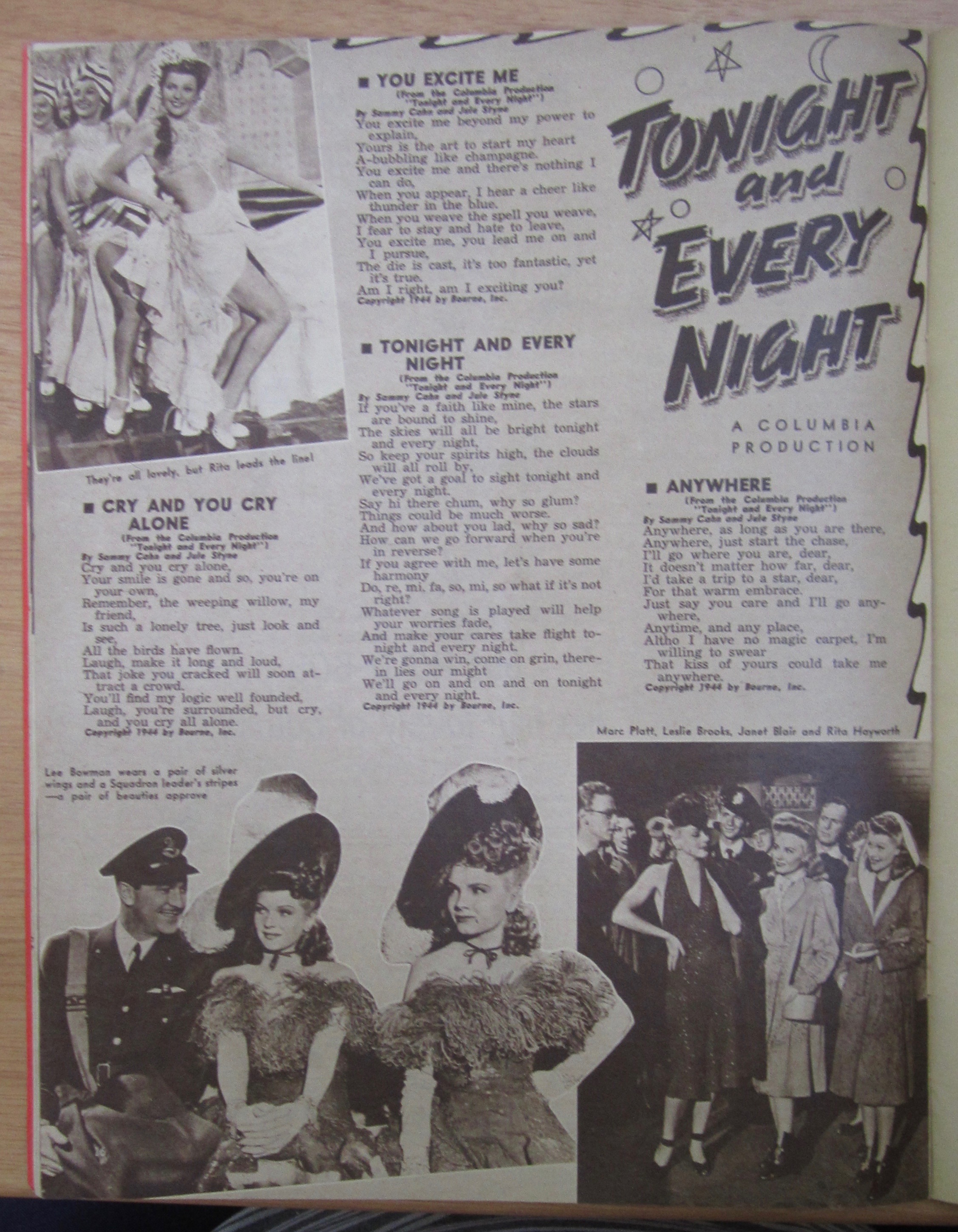 Song Hits Magazine May 1945 Betty Grable & Dick Haymes