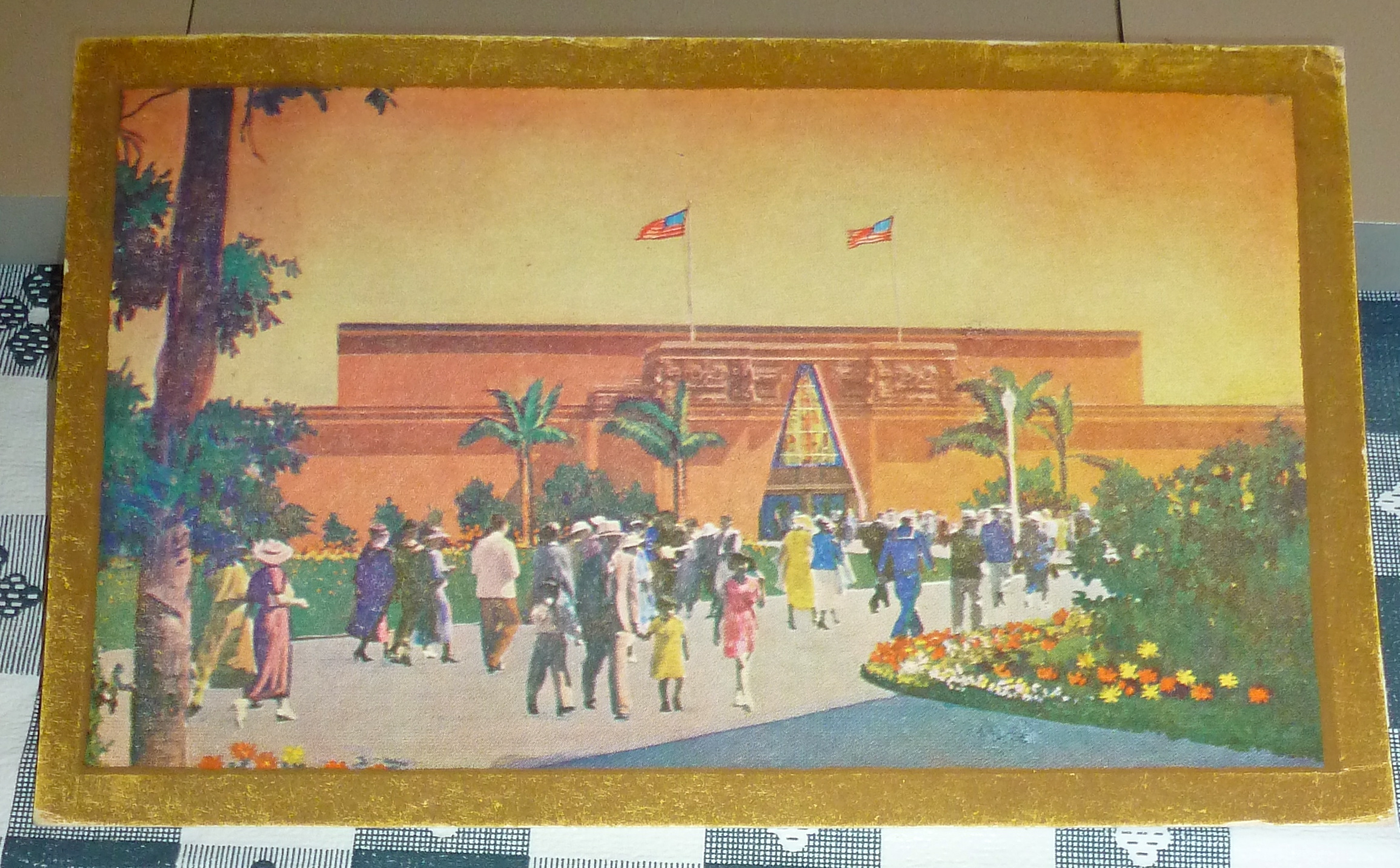 1935 California Pacific Expo Postcard-Federal Building