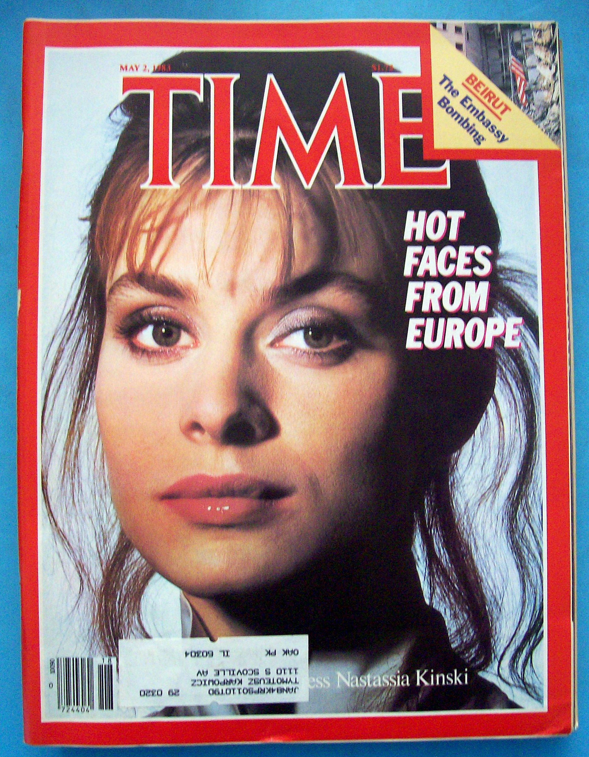 Time Magazine-May 2, 1983-Nastassia Kinski