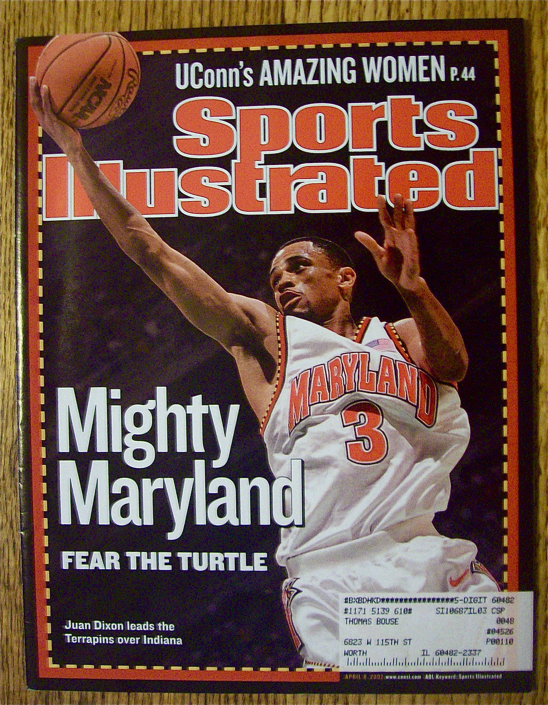 Sports Illustrated Magazine April 8, 2002 Maryland