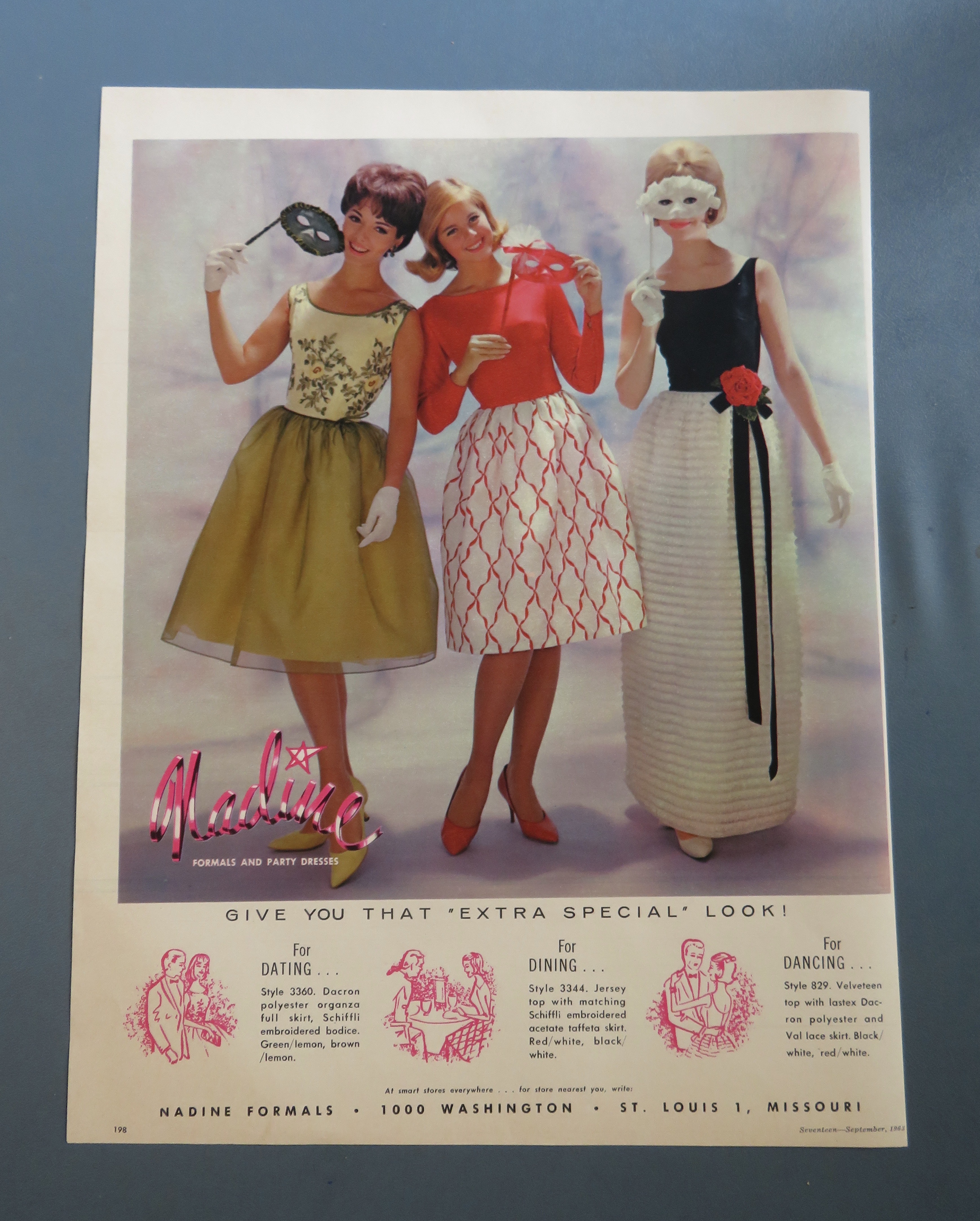 1963 Nadine Formals & Party Dresses with Women