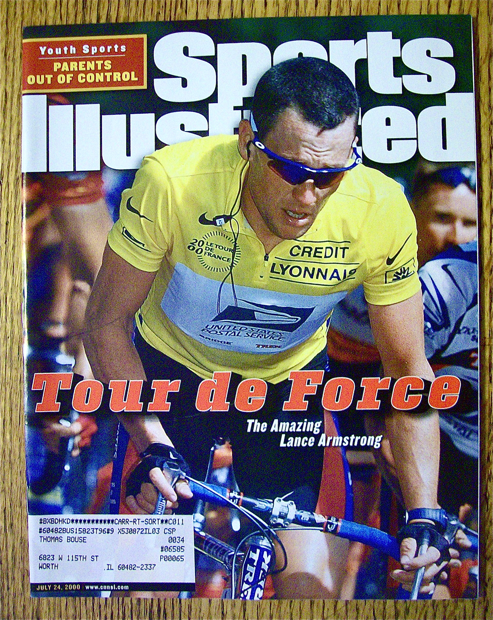 Sports Illustrated Magazine July 24, 2000 L. Armstrong