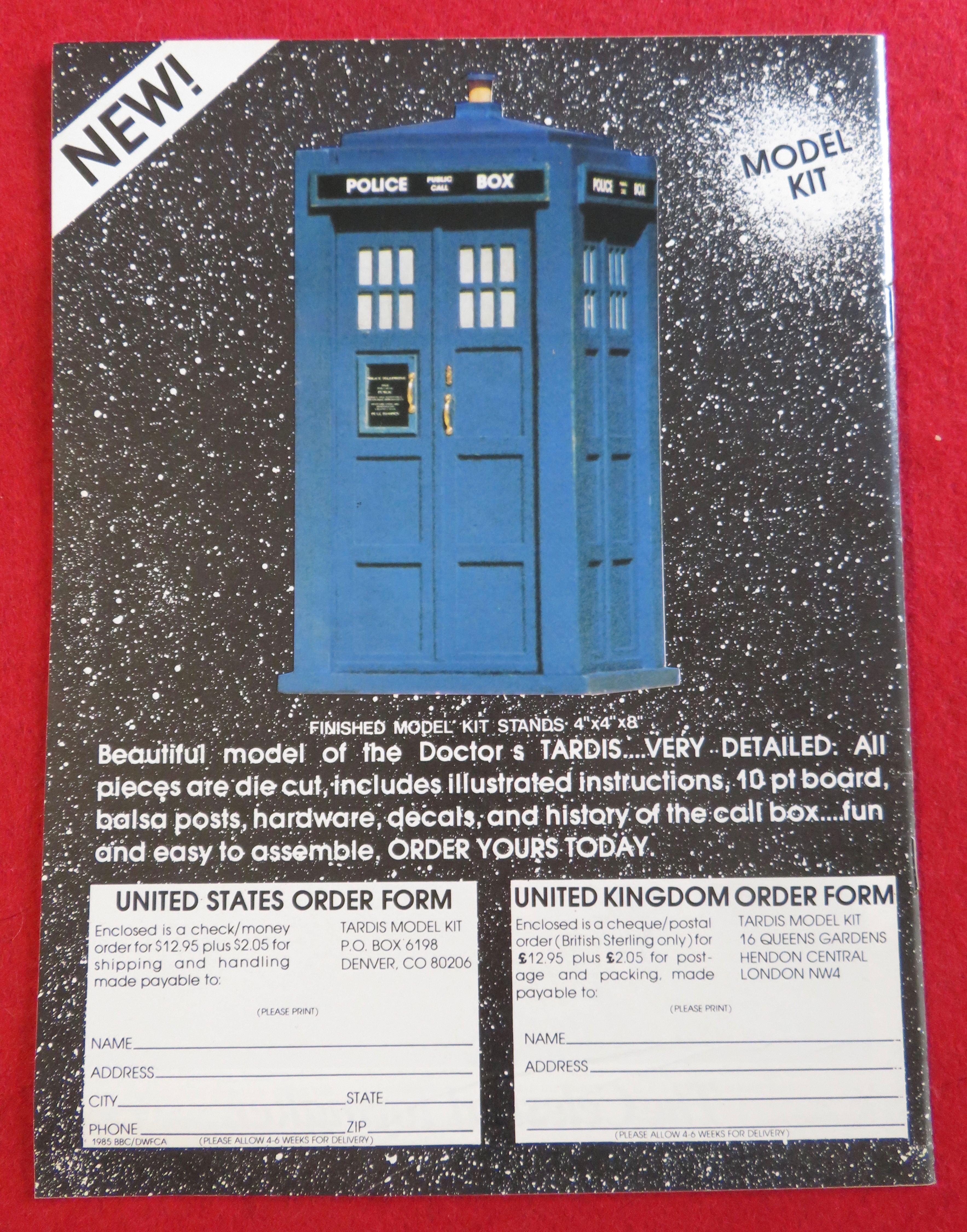 Doctor (Dr) Who Magazine September 1985 Turner/Saward