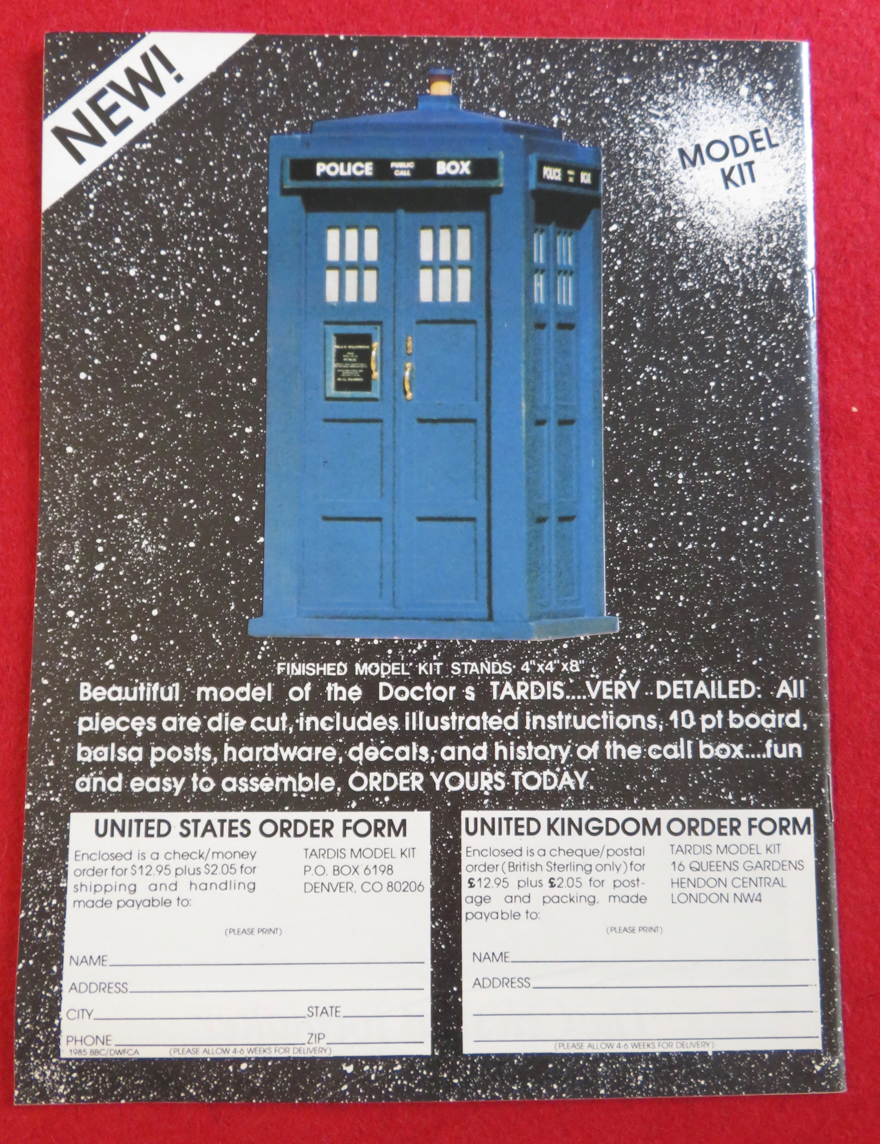 Doctor (Dr) Who Magazine September 1985 Turner/Saward