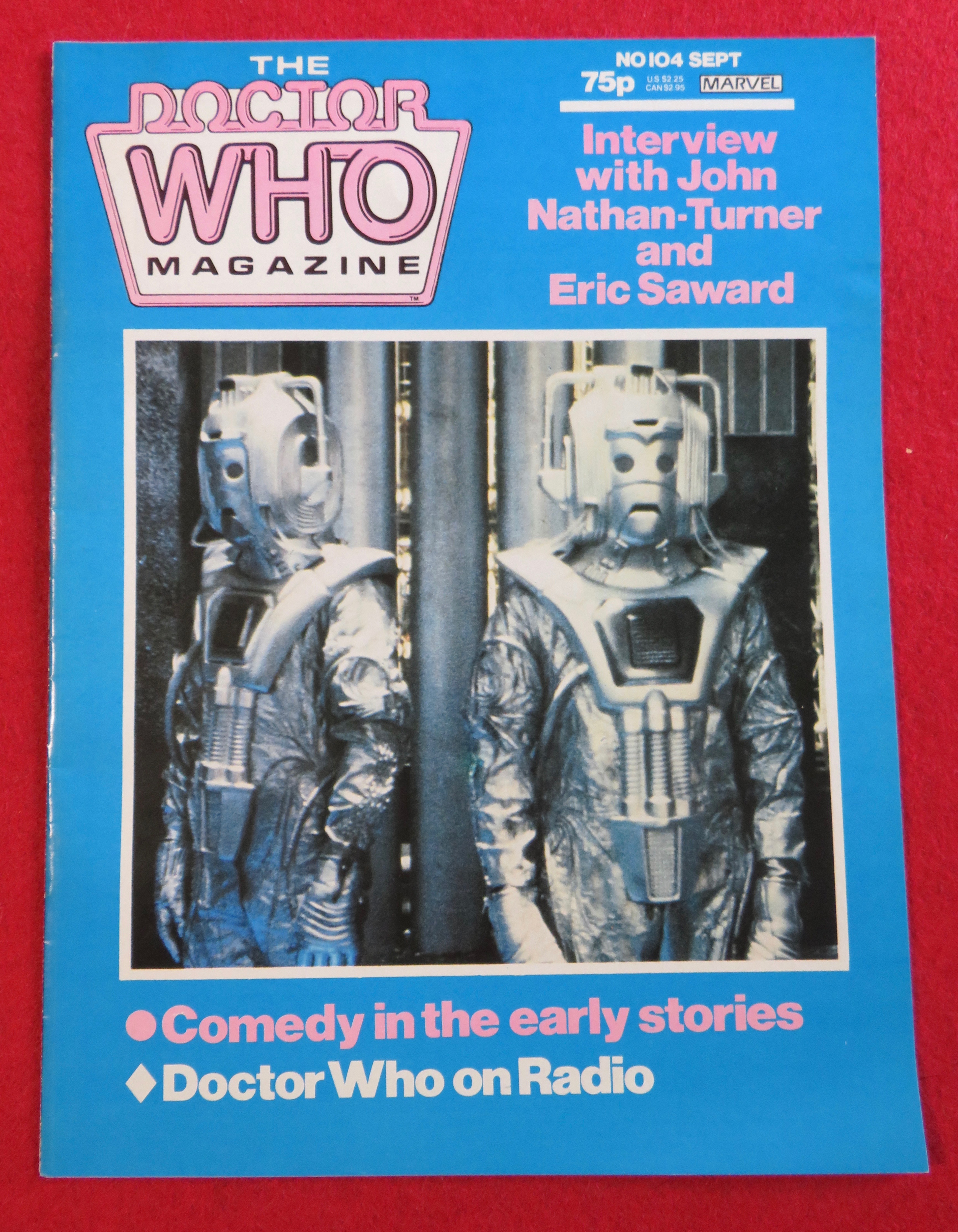 Doctor (Dr) Who Magazine September 1985 Turner/Saward