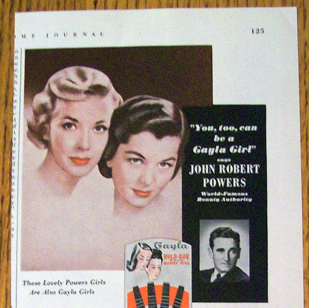 Vintage Ad: 1953 Gayla Hold Bob w/ Powers Girls