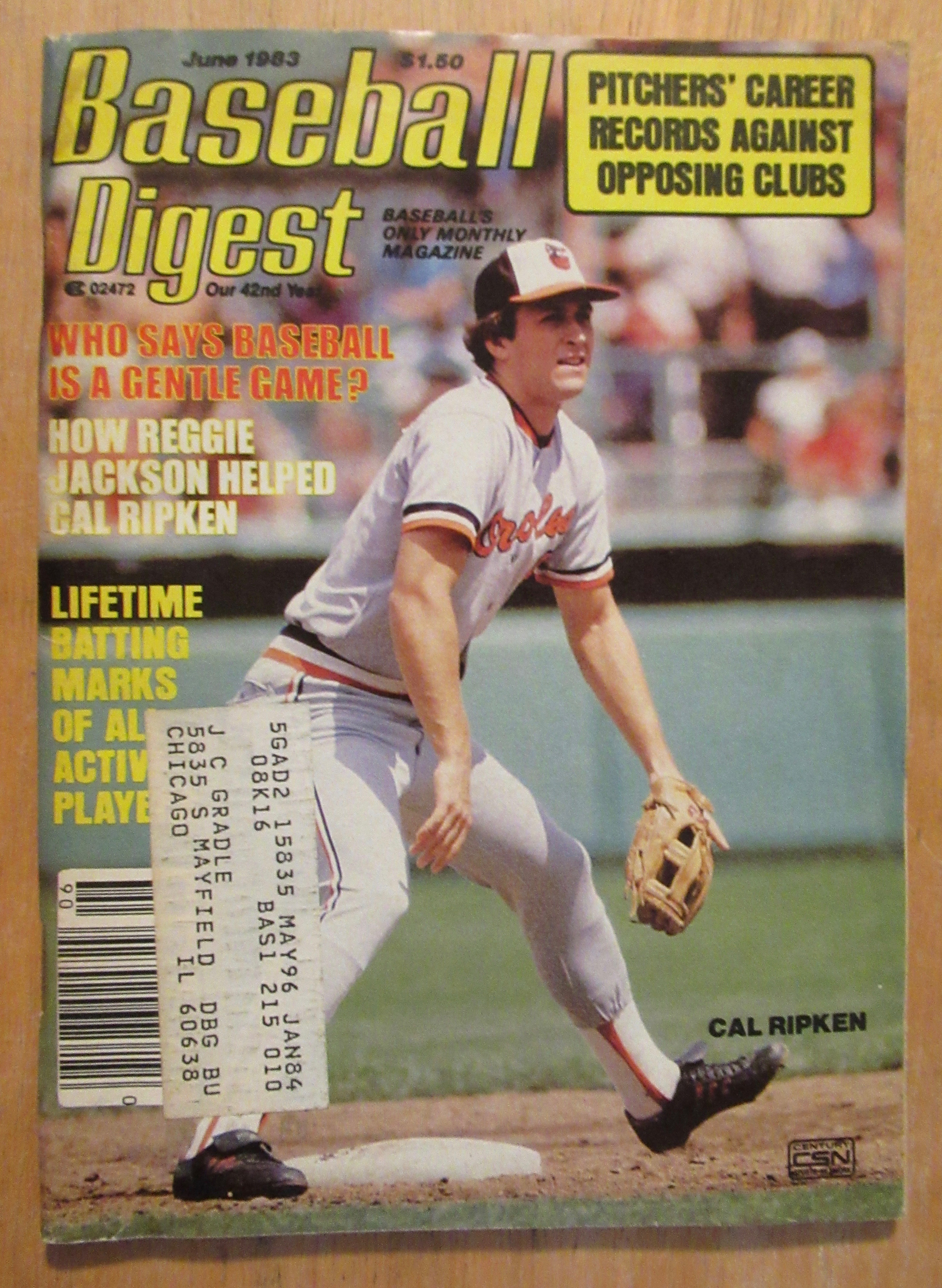 Baseball Digest Magazine June 1983 Cal Ripken