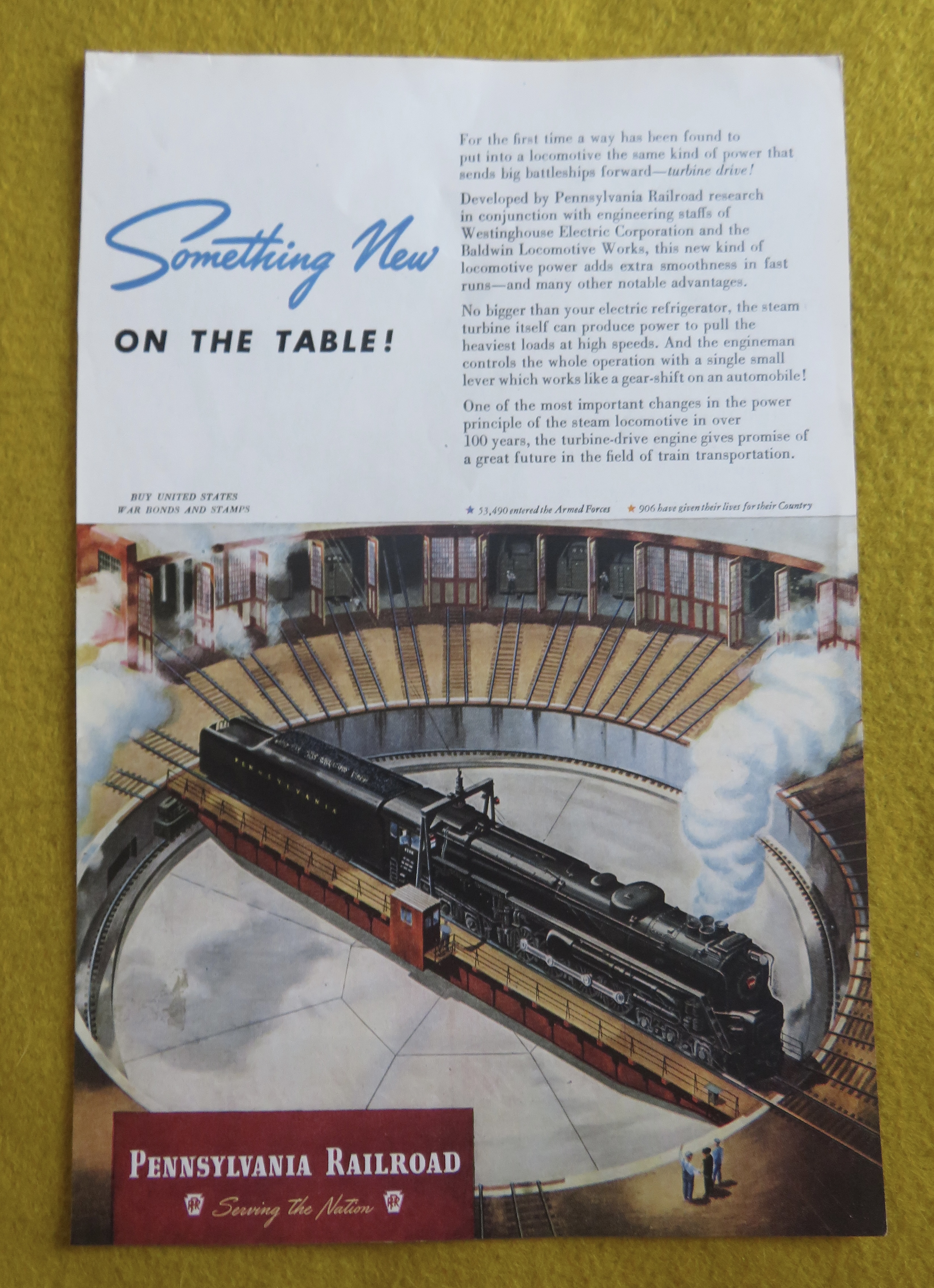 1945 Pennsylvania Railroad with Turbine Drive
