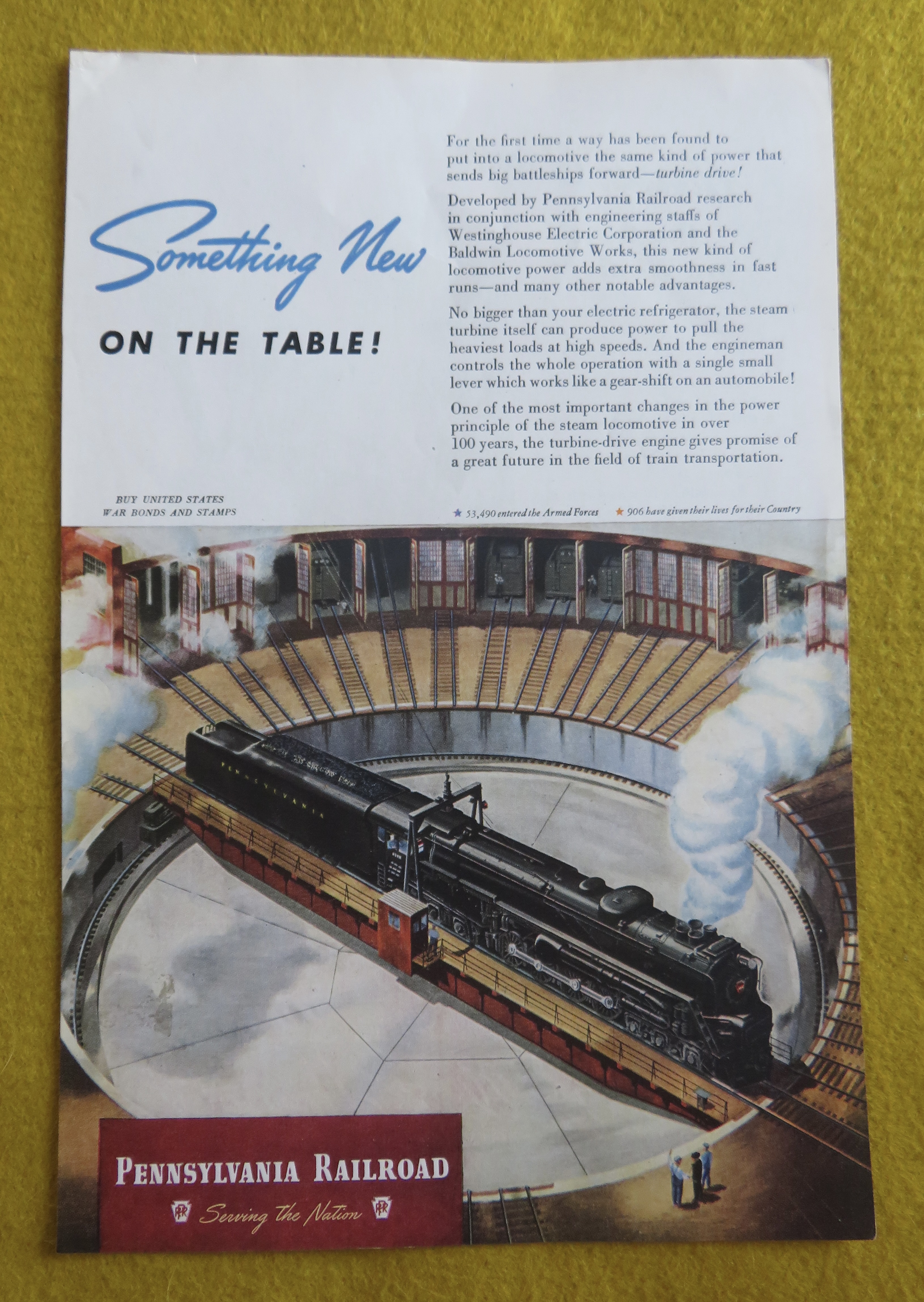 1945 Pennsylvania Railroad with Turbine Drive