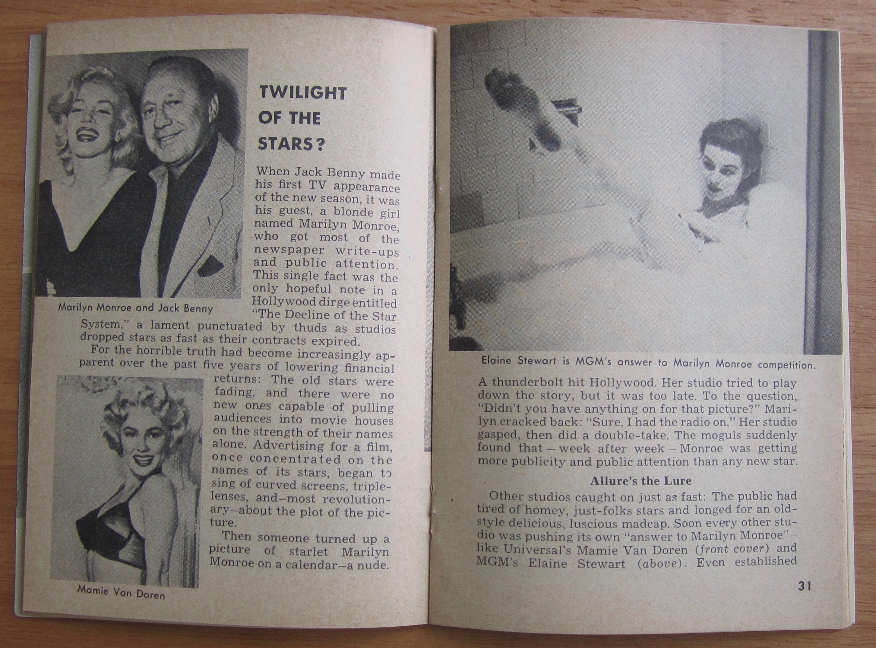 Tempo Magazine September 28, 1953 Mamie Van Doren