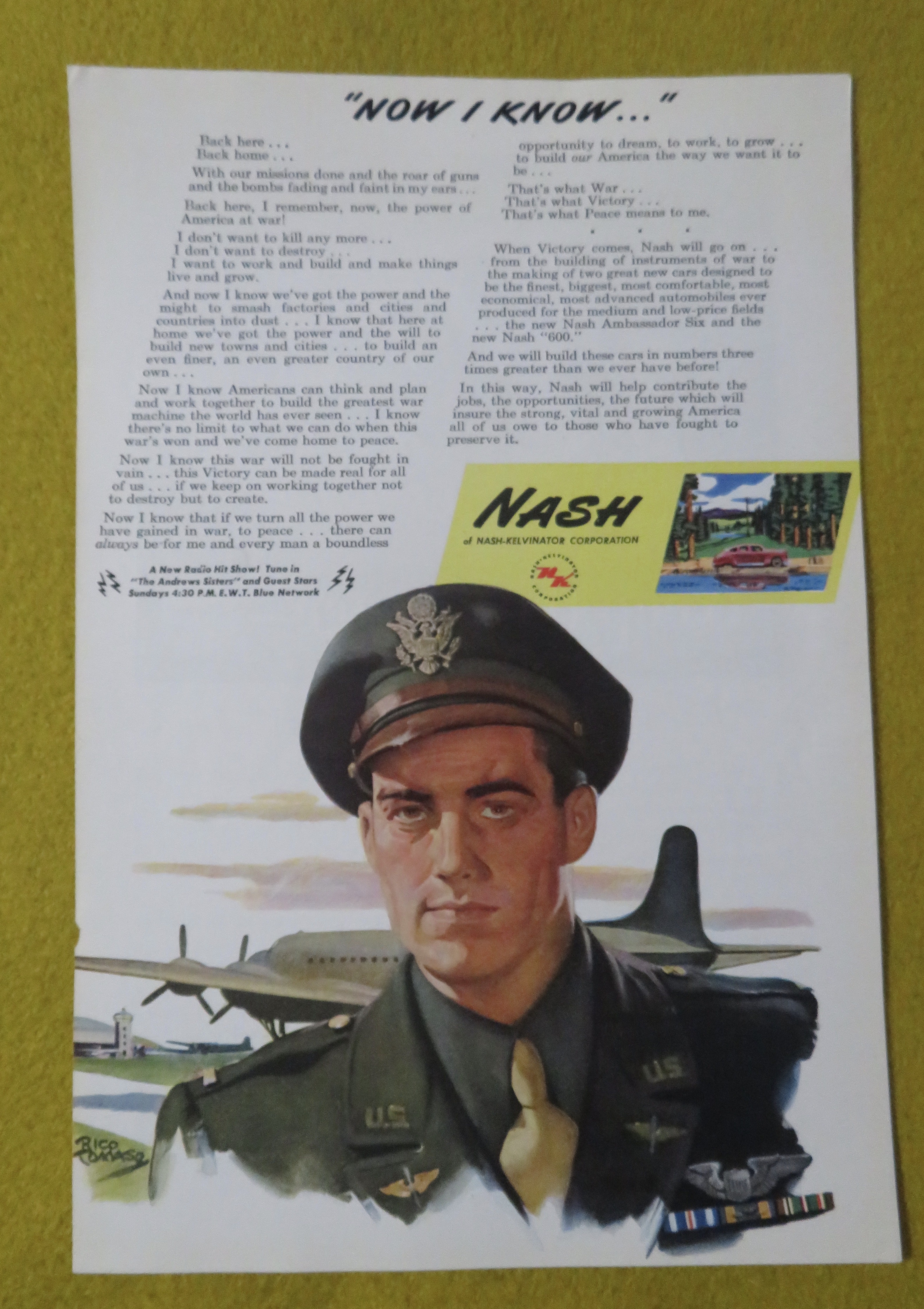 1945 Nash/Kelvinator with Military Soldier