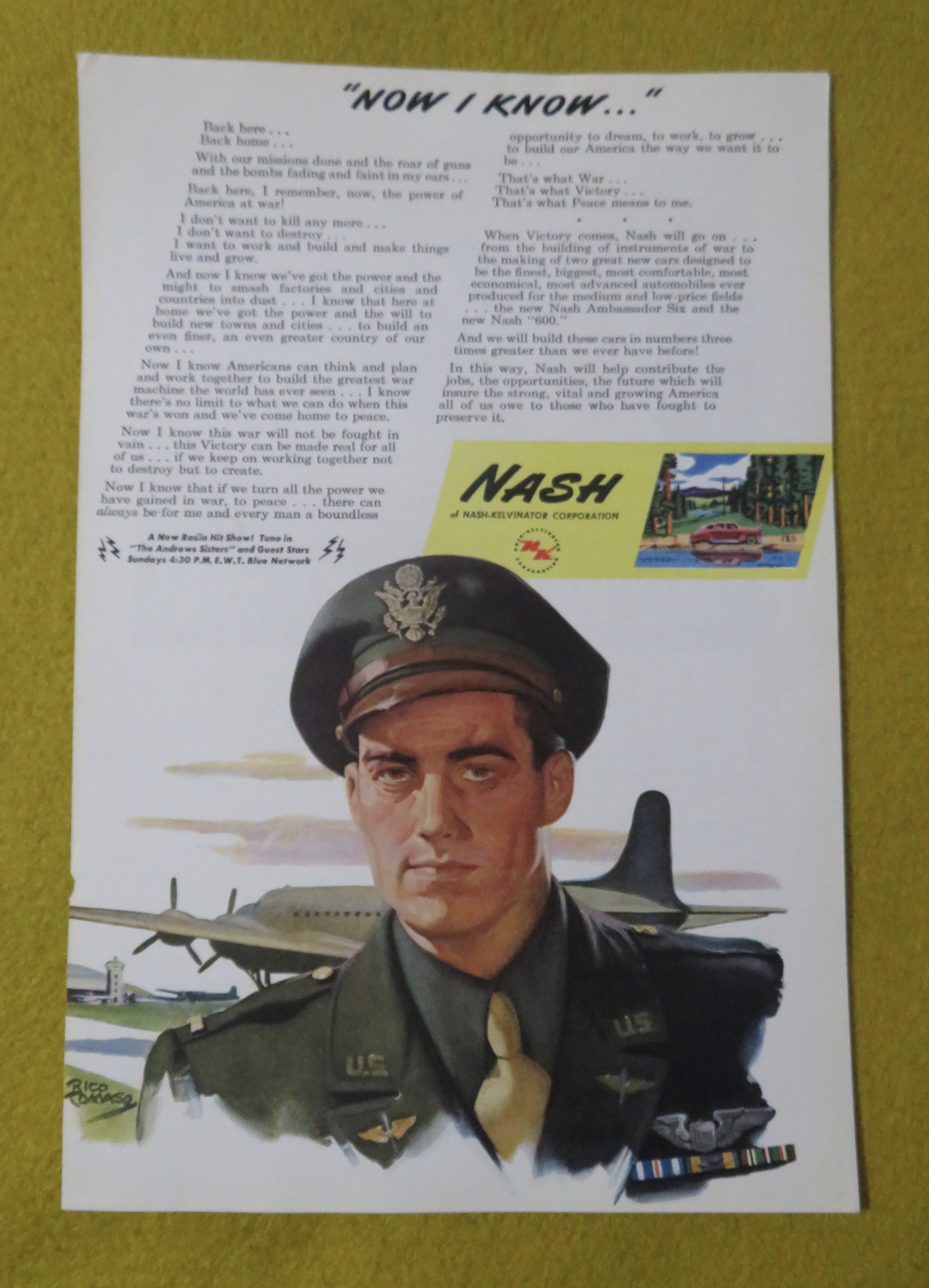 1945 Nash/Kelvinator with Military Soldier