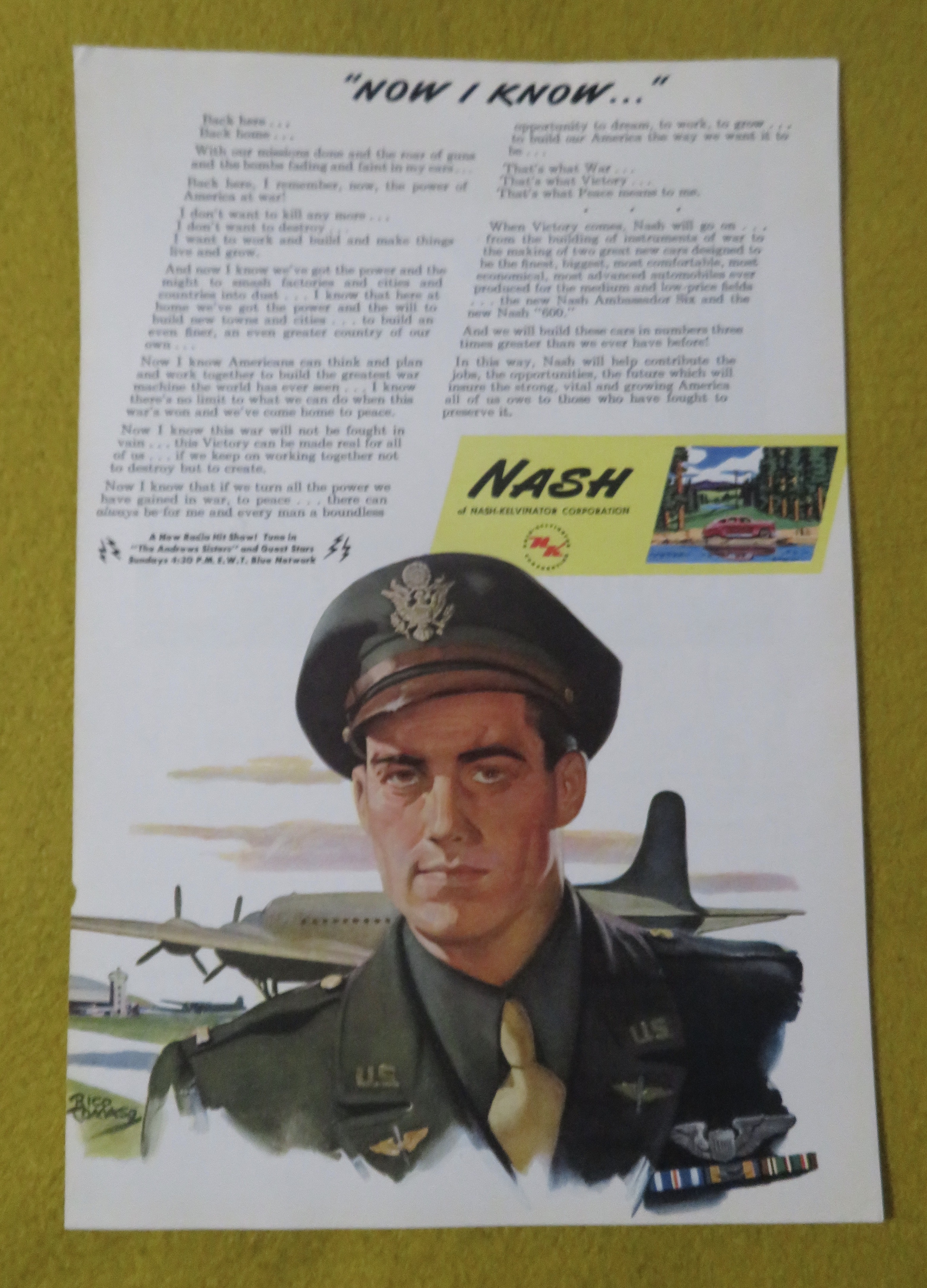 1945 Nash/Kelvinator with Military Soldier