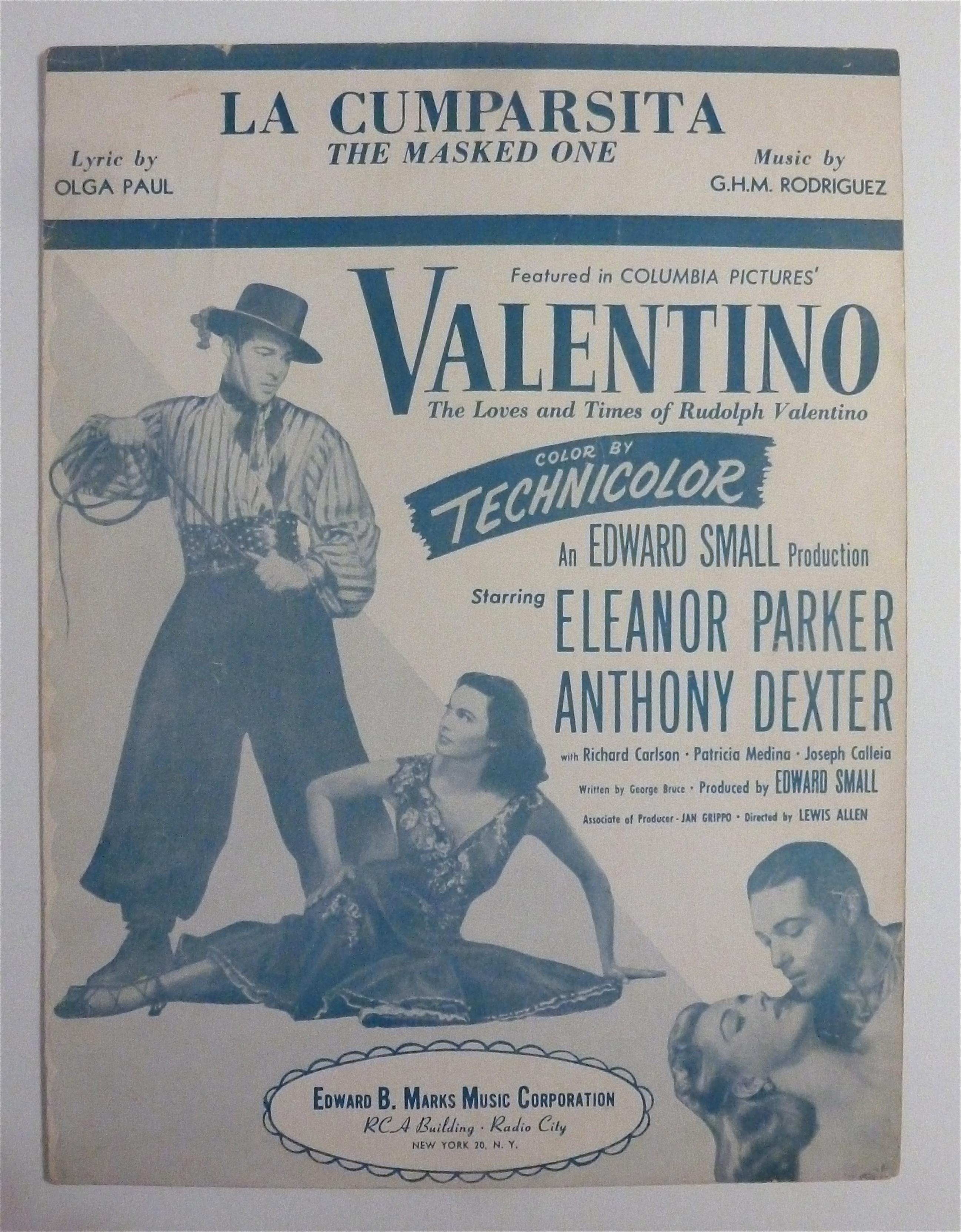 Sheet Music For 1937 La Cumparsita (The Masked One)