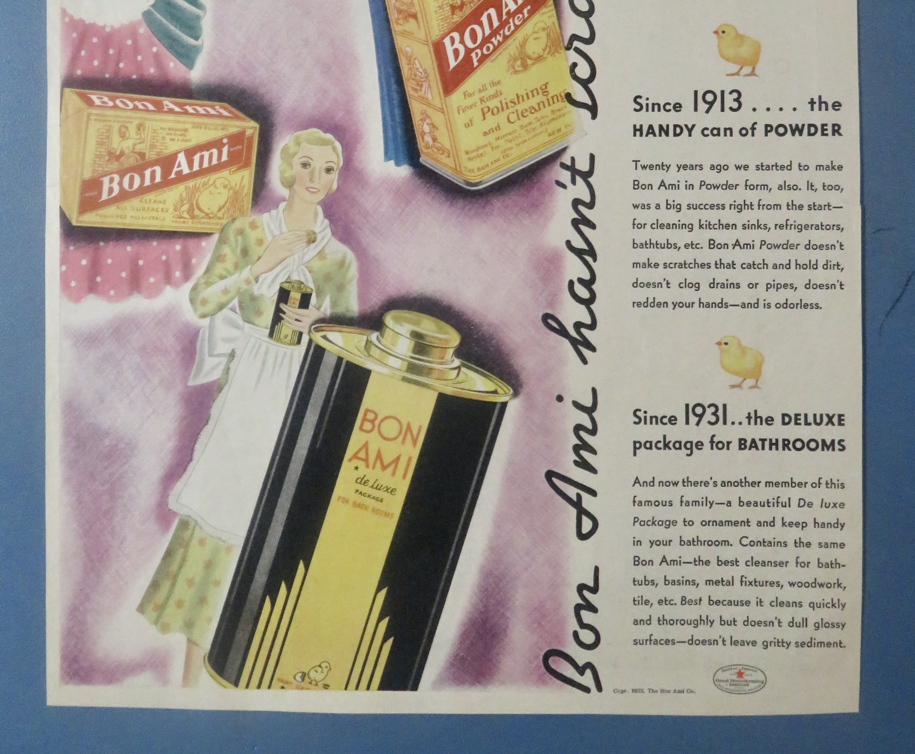 1930's Bon Ami with Cake, Powder & Deluxe Package