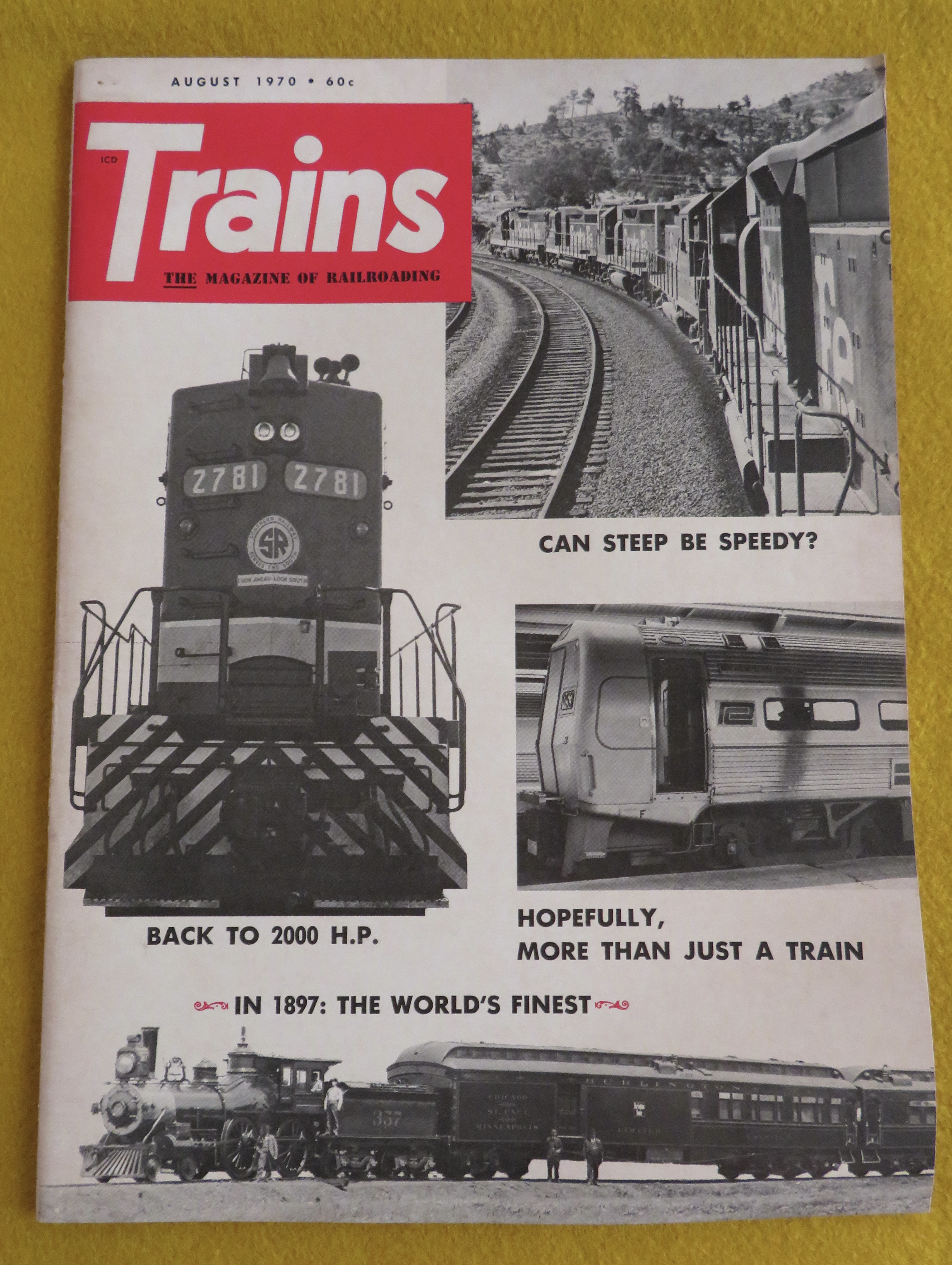 Trains Magazine August 1970