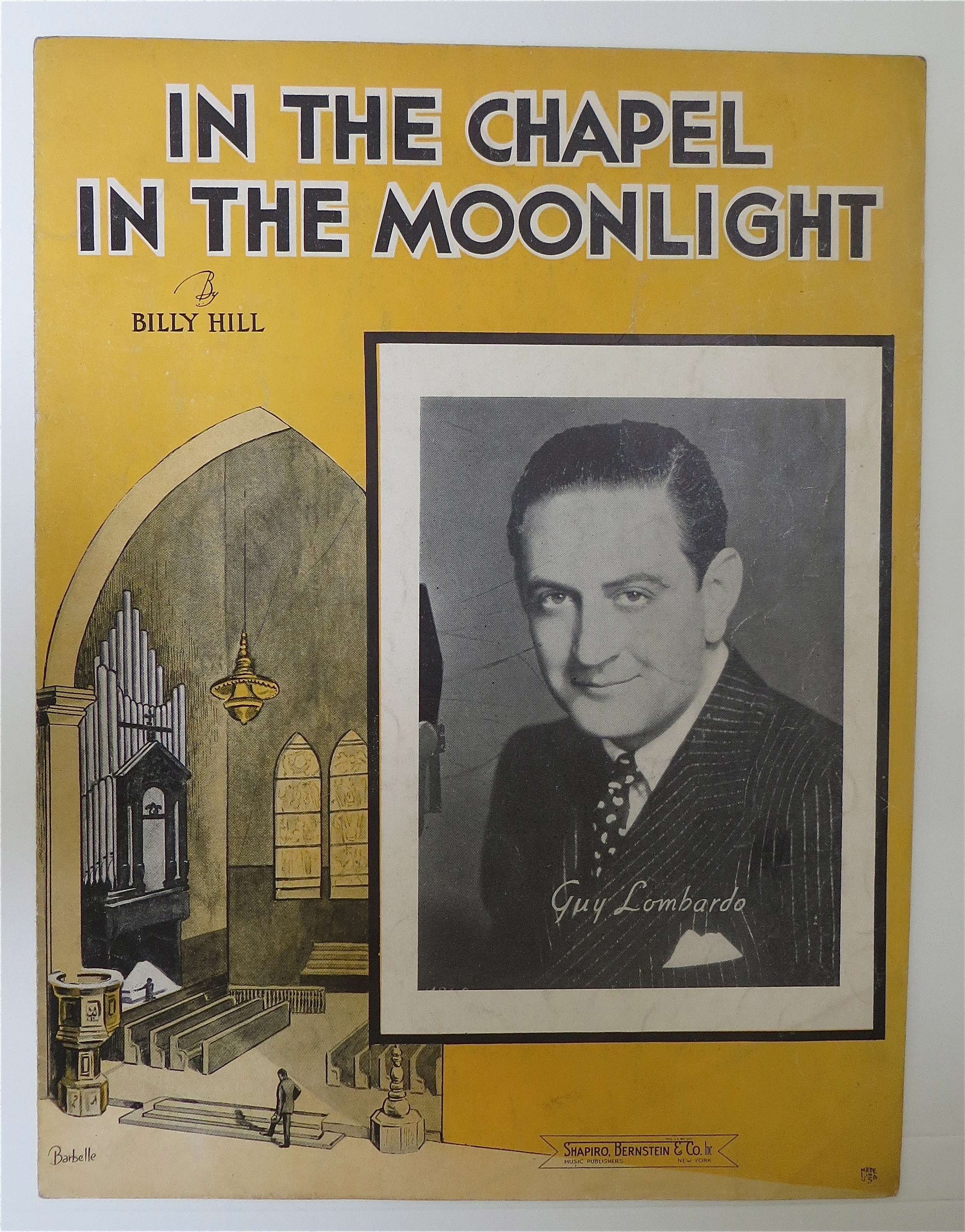 Sheet Music 1936 In The Chapel In The Moonlight