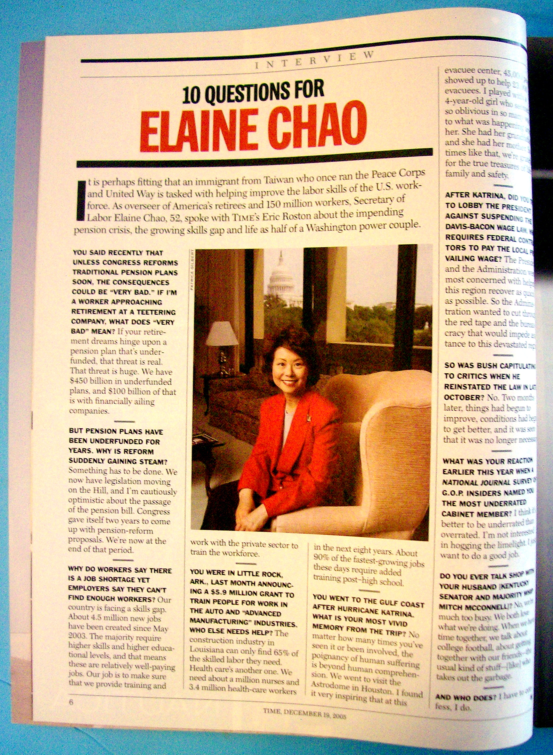 Time Magazine December 19, 2005 Best Photos Of 2005
