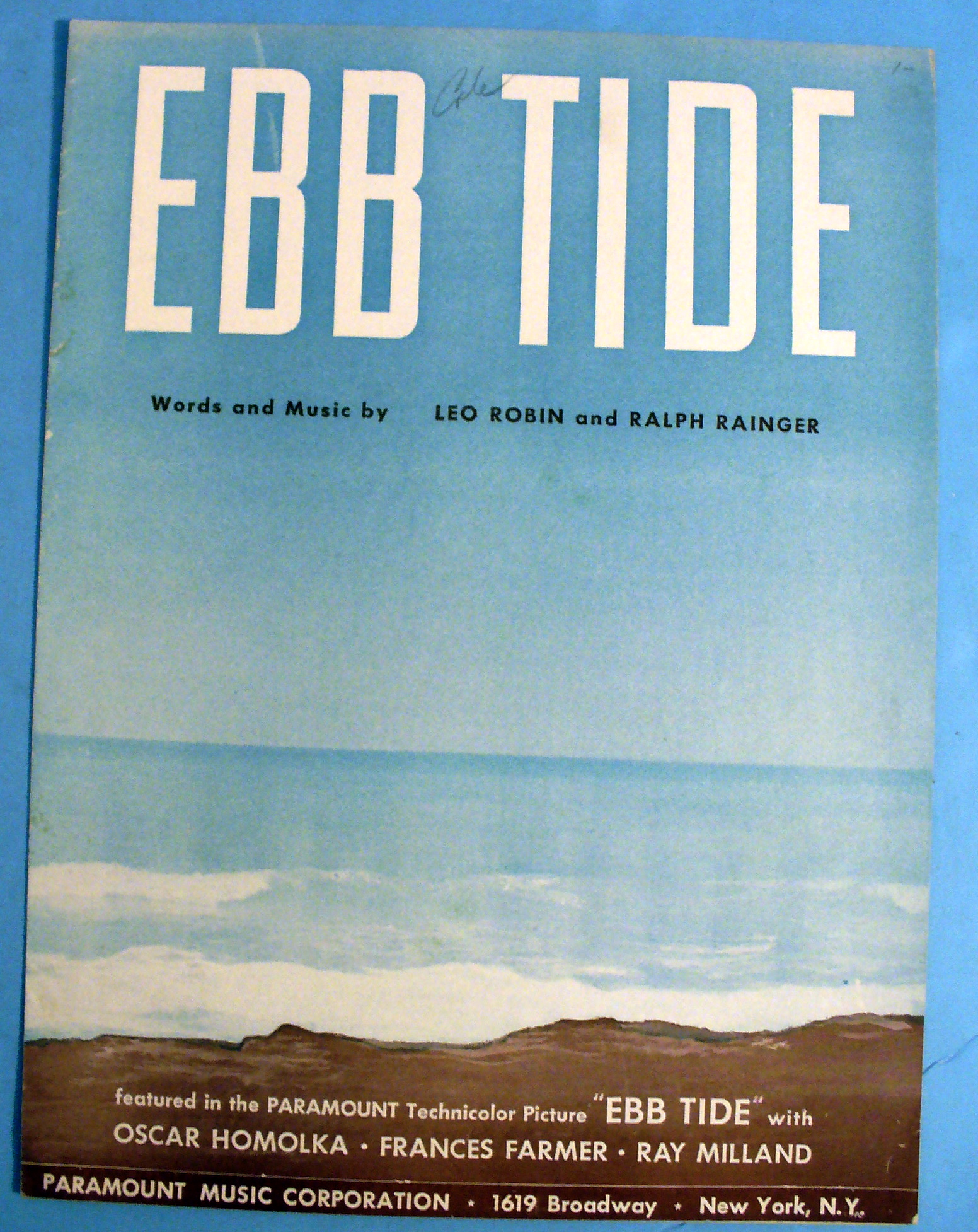 1937 Ebb Tide by Leo Robin