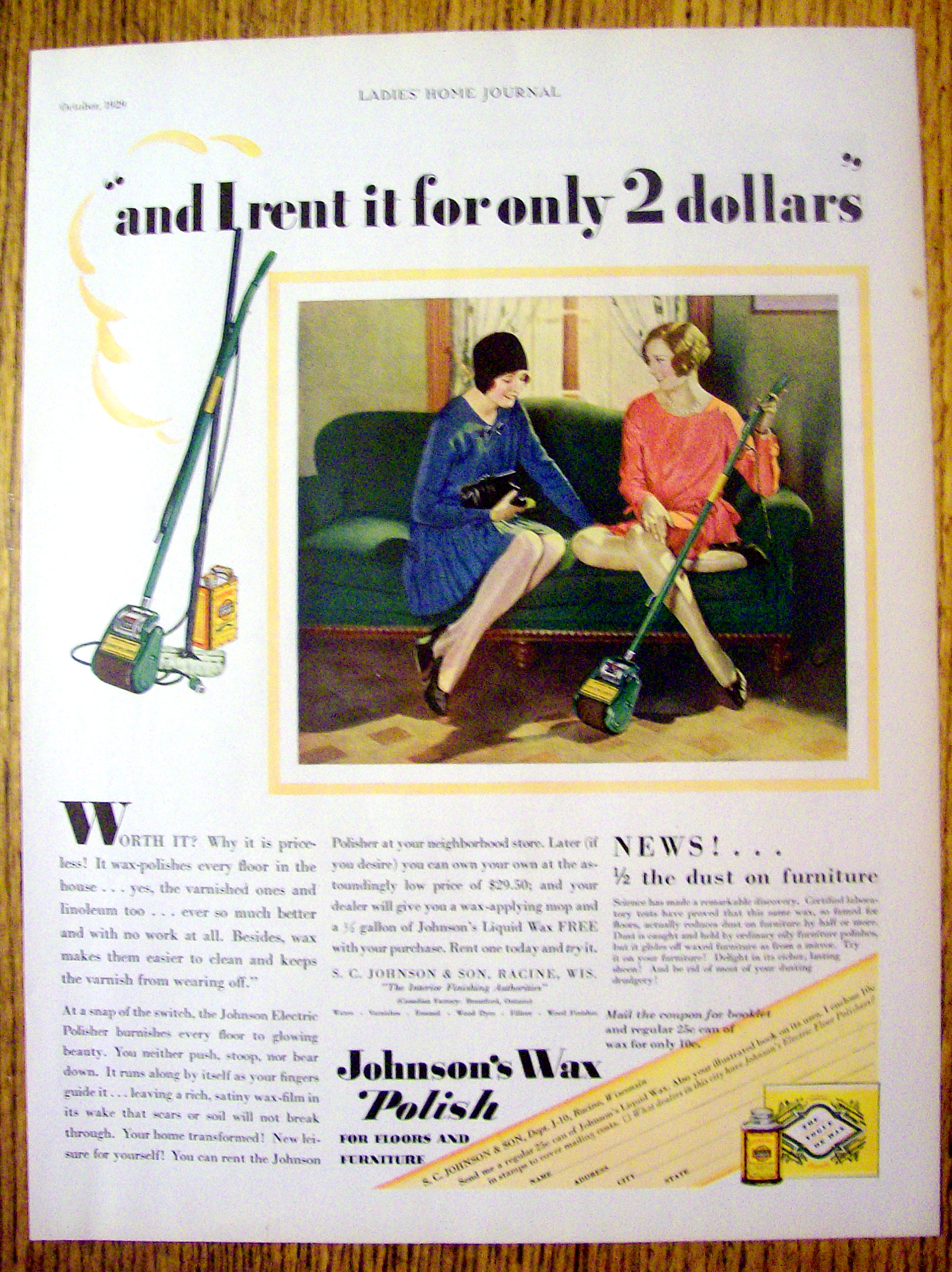 1929 Johnson's Wax Polish