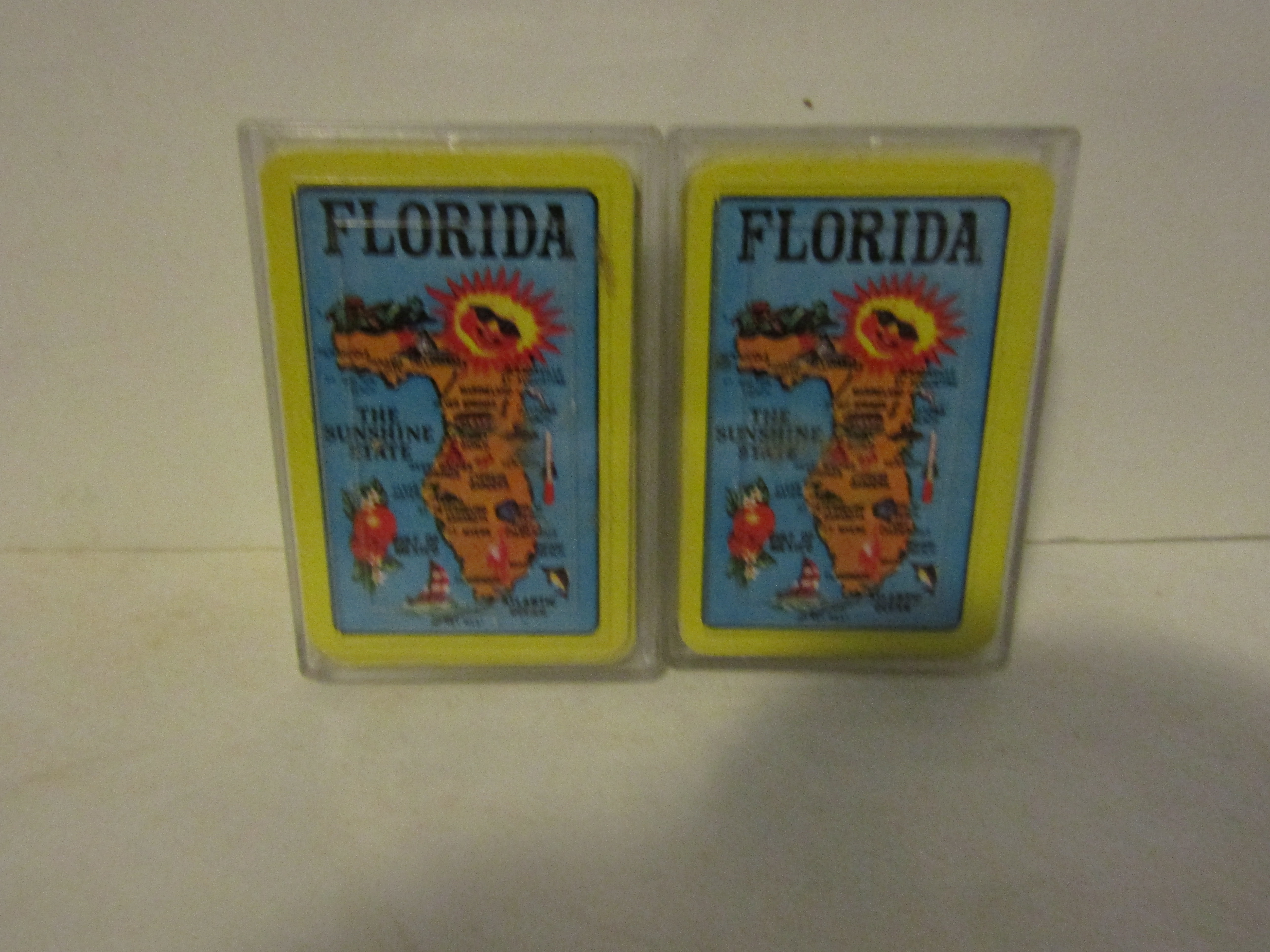 Three Vintage Florida Souvenir Mini Card Decks
