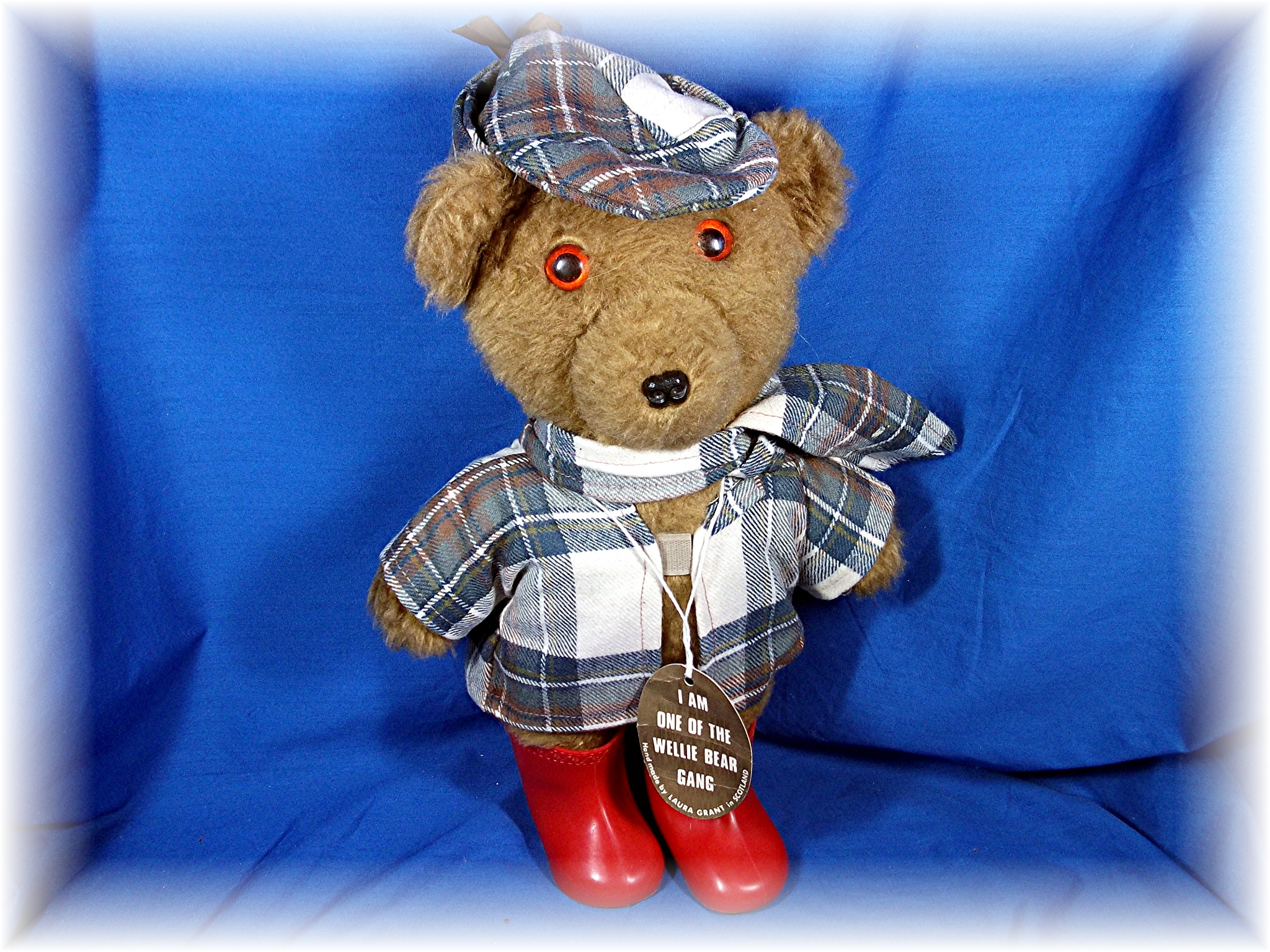 Sherlock Welly Bear made in Scotland by Laura Grant