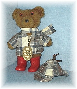 Sherlock Welly Bear made in Scotland by Laura Grant