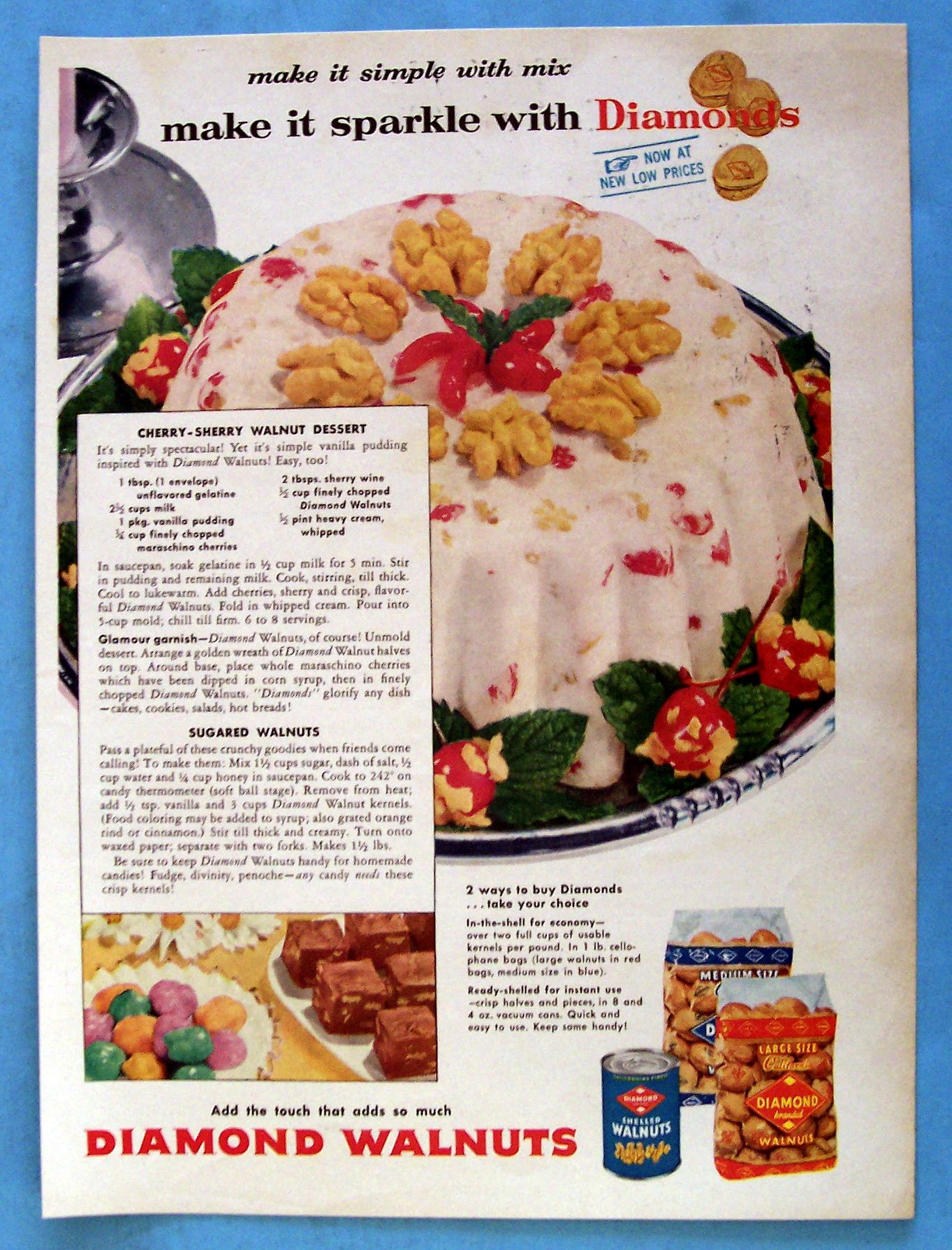 Vintage Ad: 1954 Diamond Walnuts