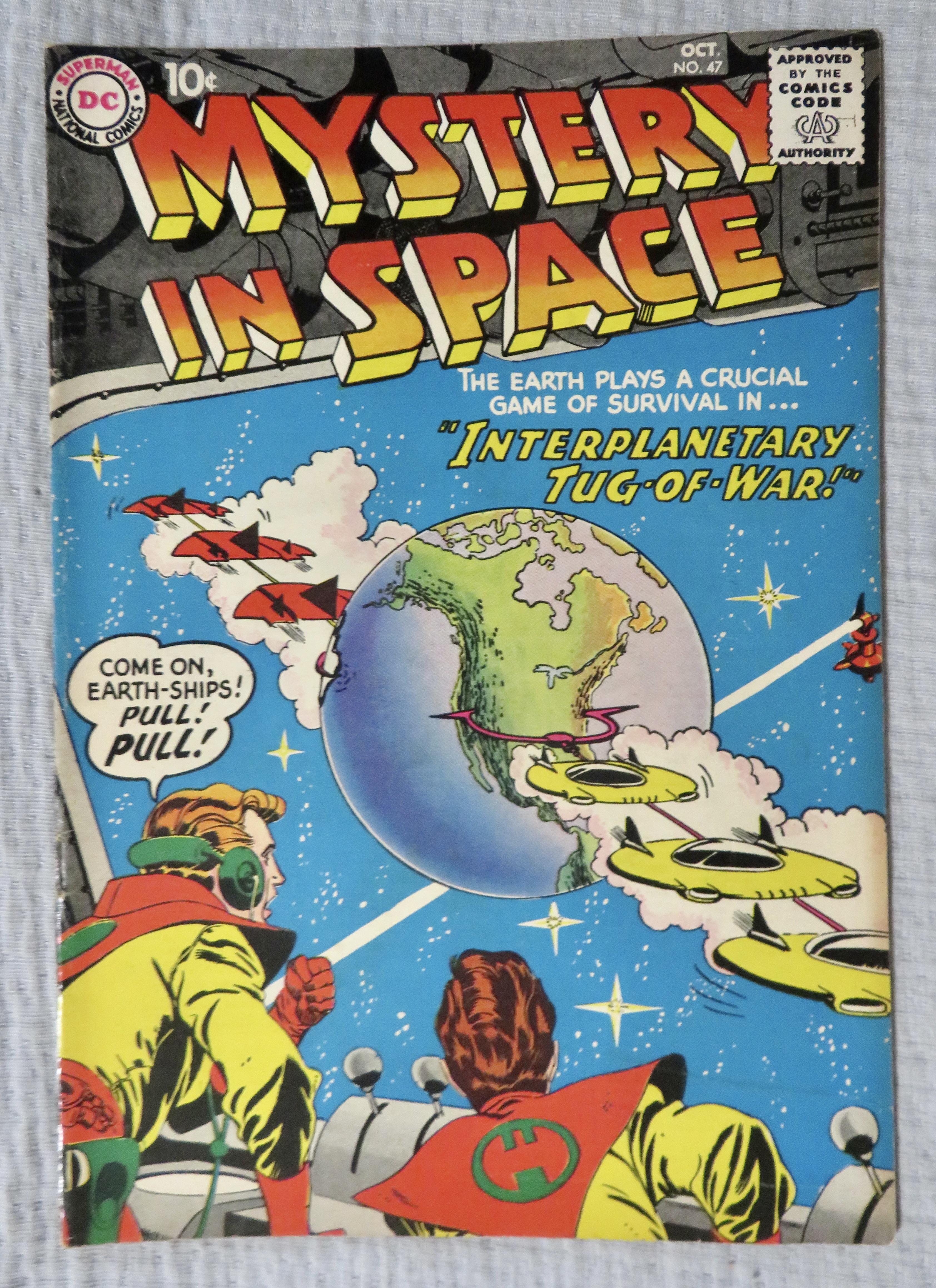 Mystery In Space Comic October 1958 Tug Of War